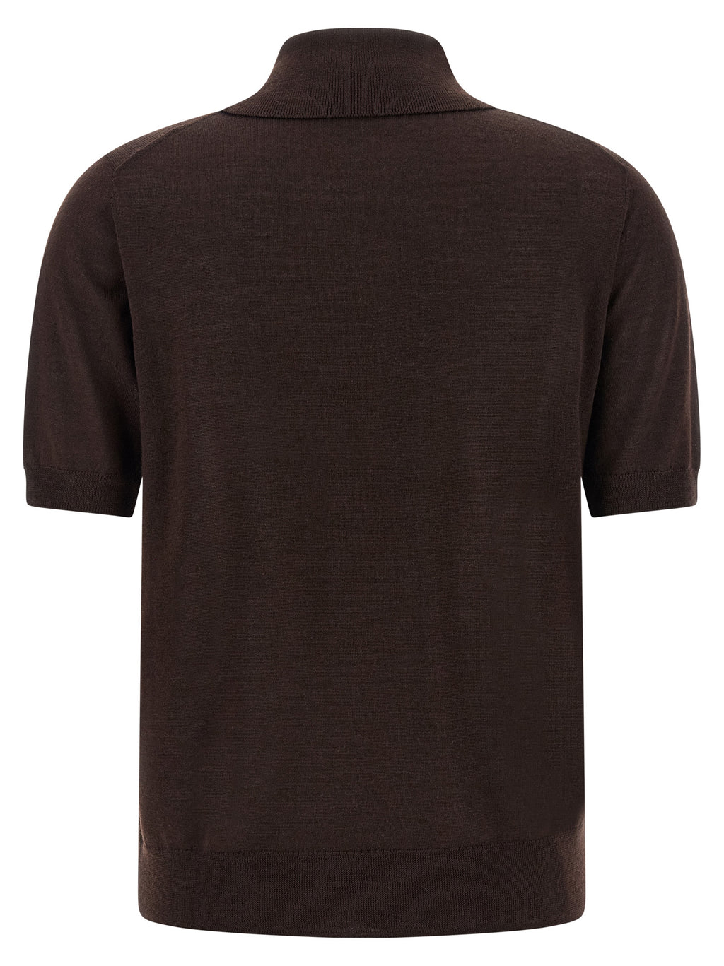 P.A.R.O.S.H. Brown Wool Polo Shirt