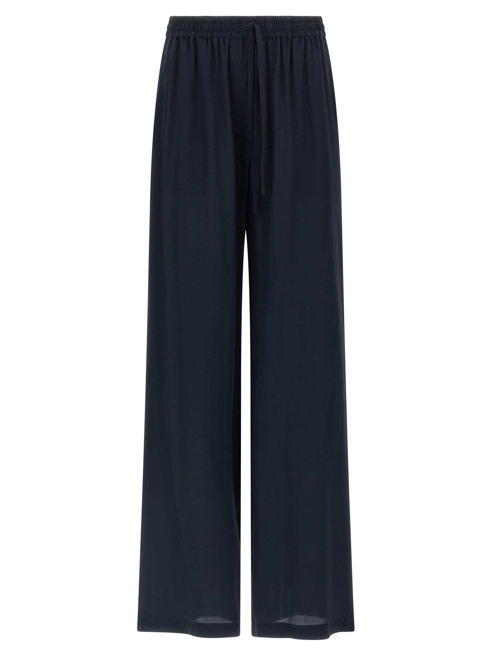P.A.R.O.S.H. Blue Silk Casual Pants