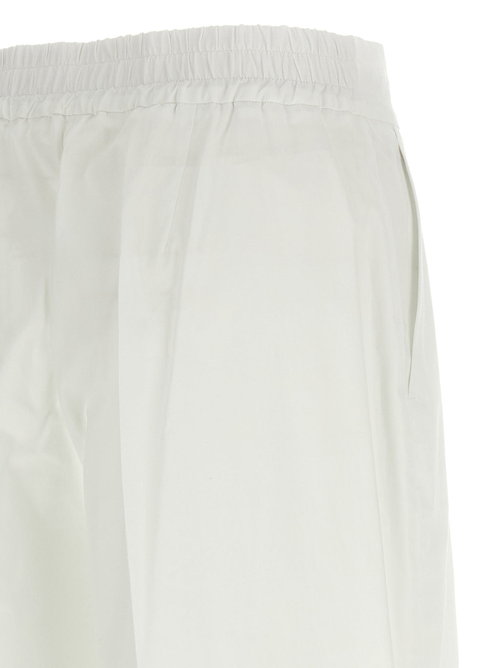 P.A.R.O.S.H. White Cotton Casual Pants