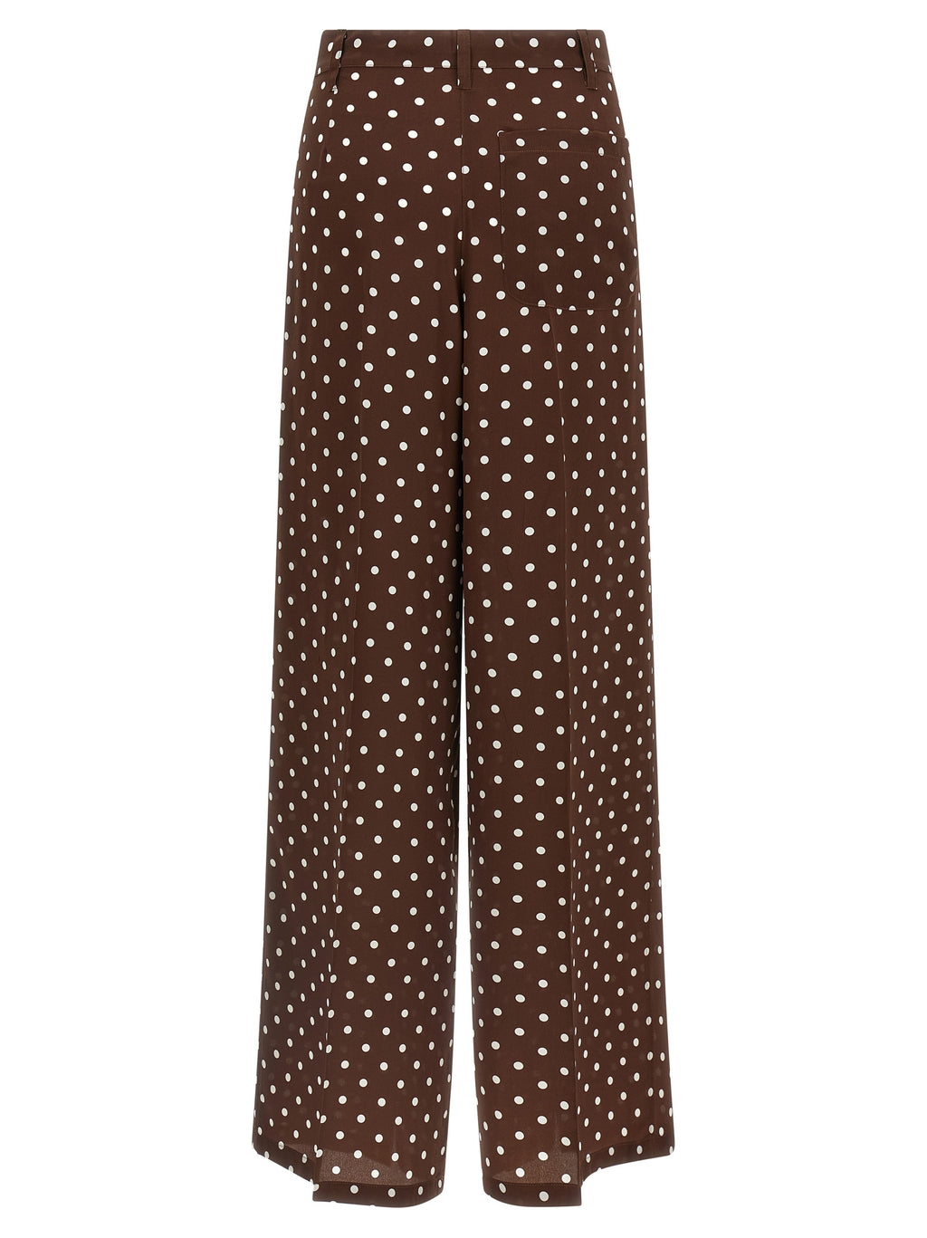 P.A.R.O.S.H. Brown Silk Casual Pants