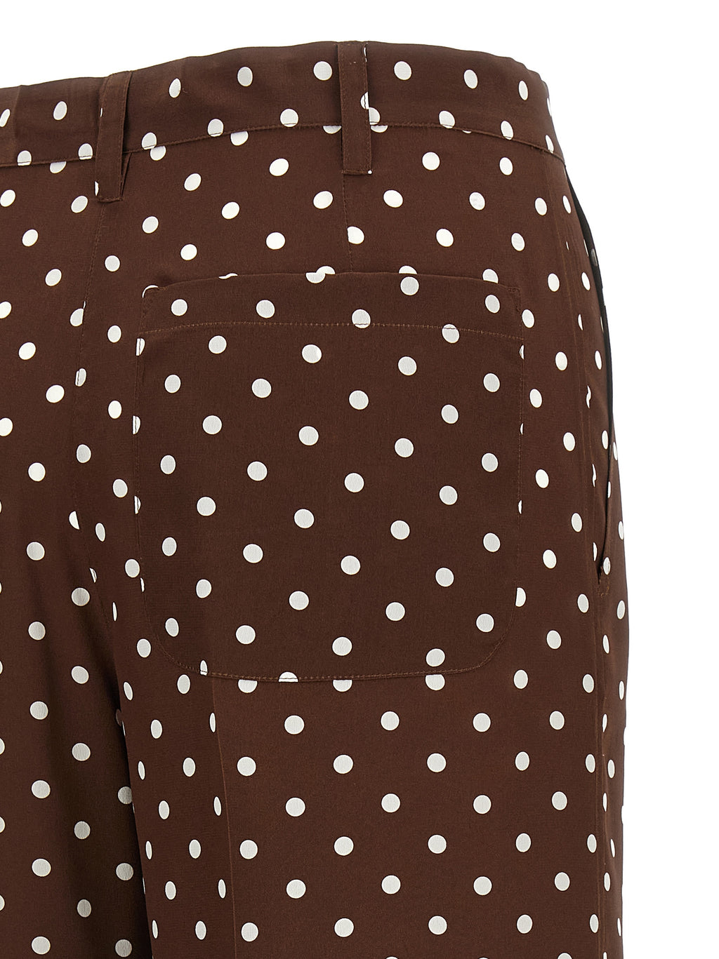 P.A.R.O.S.H. Brown Silk Casual Pants