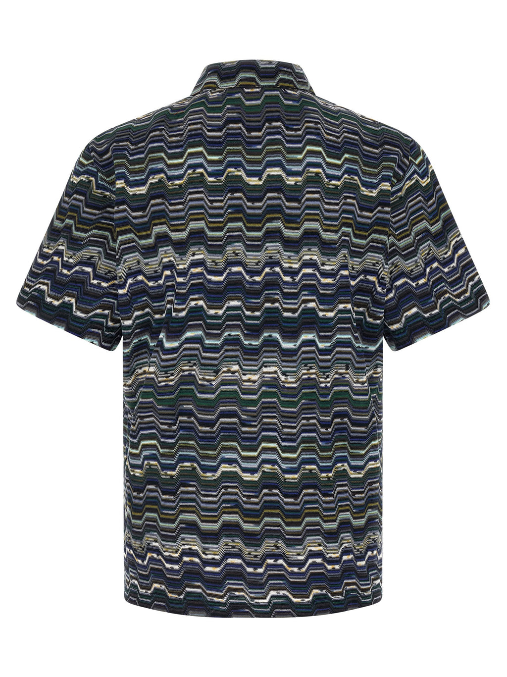 Missoni Blue Cotton Polo Shirt
