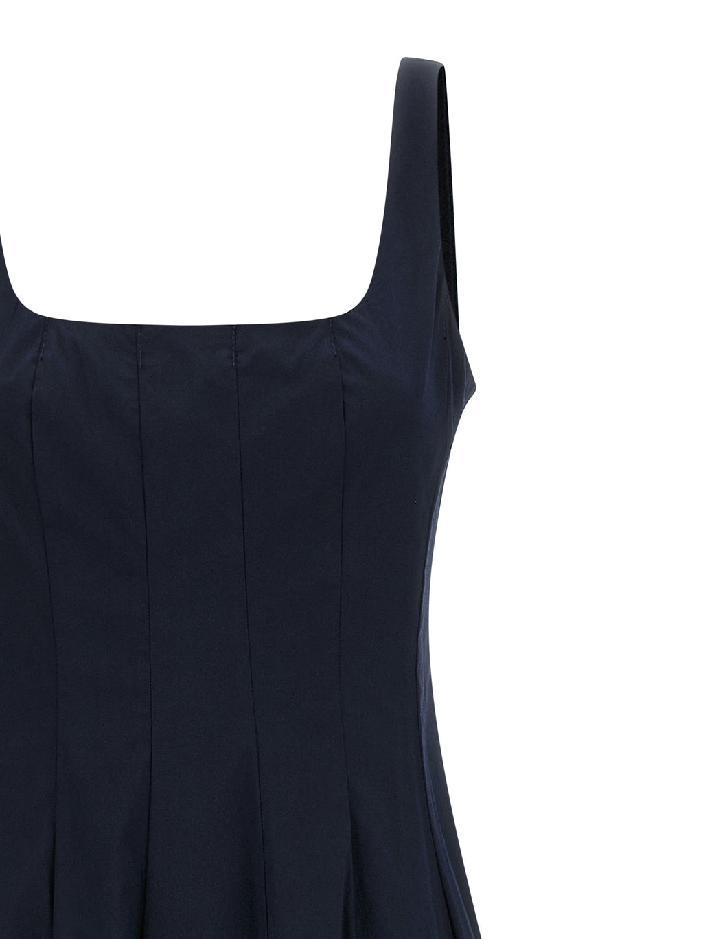 Staud Blue Cotton Midi Dress
