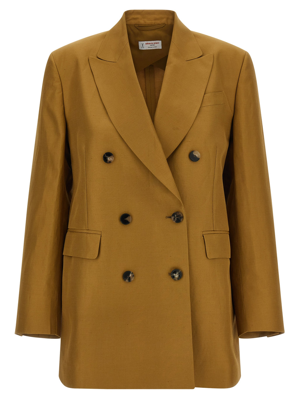 Alberto Biani Brown Viscose Blazer