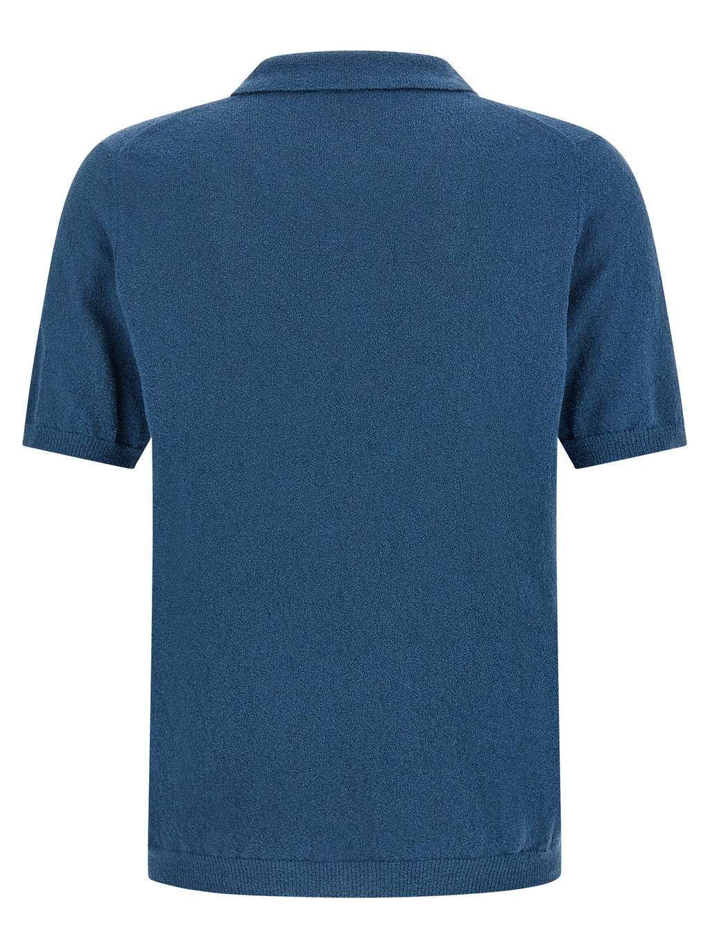 Roberto Collina Blue Cotton Polo Shirt