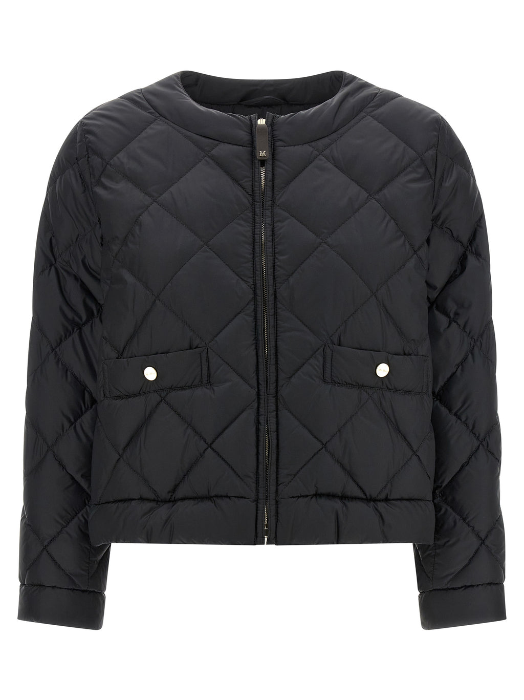 Max Mara Black Polyamide Full-Length Jacket