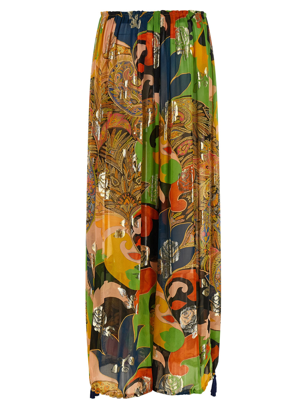 Etro Multicolor Silk Casual Pants