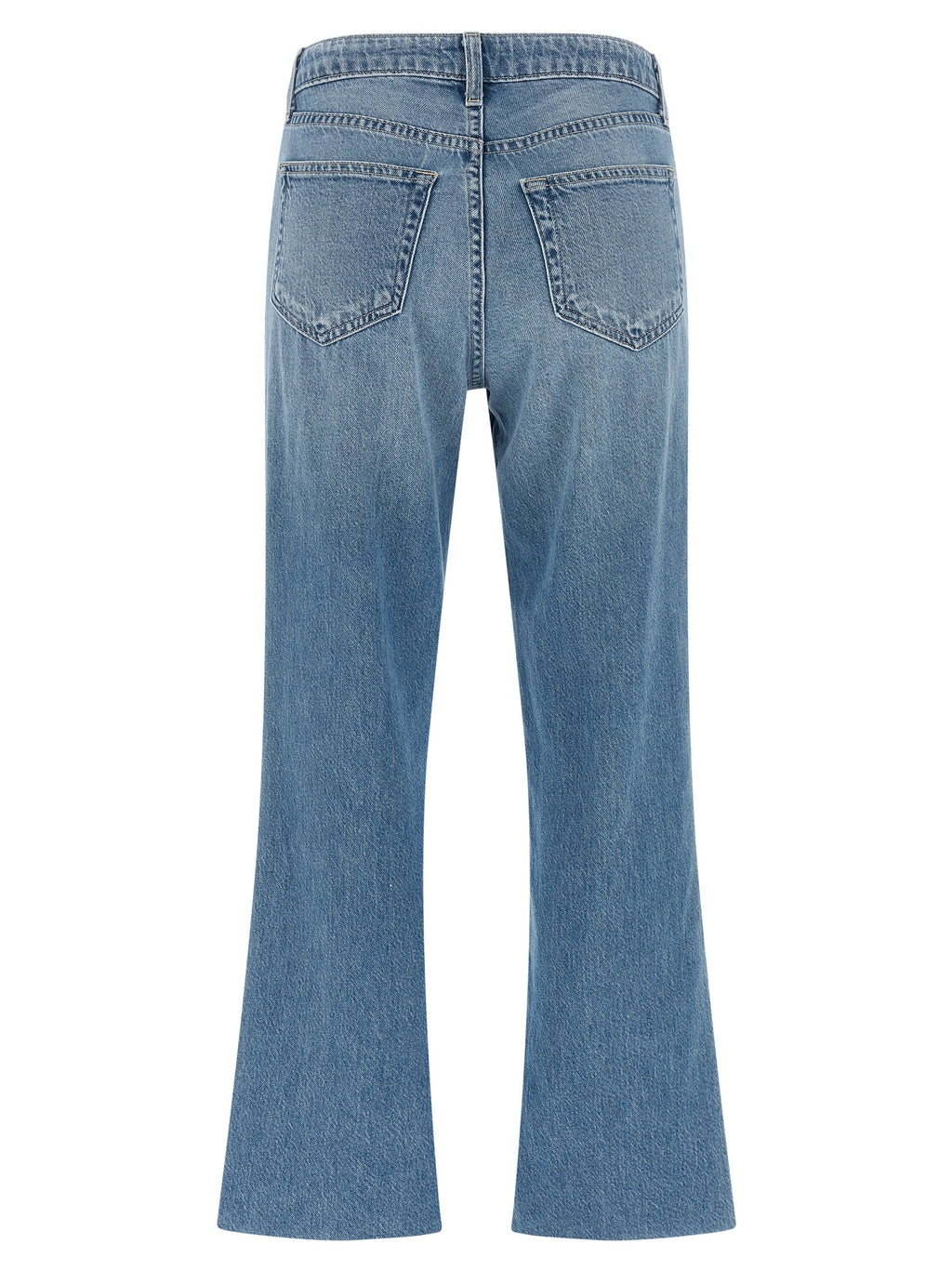 L'Agence Blue Cotton Flared Jeans