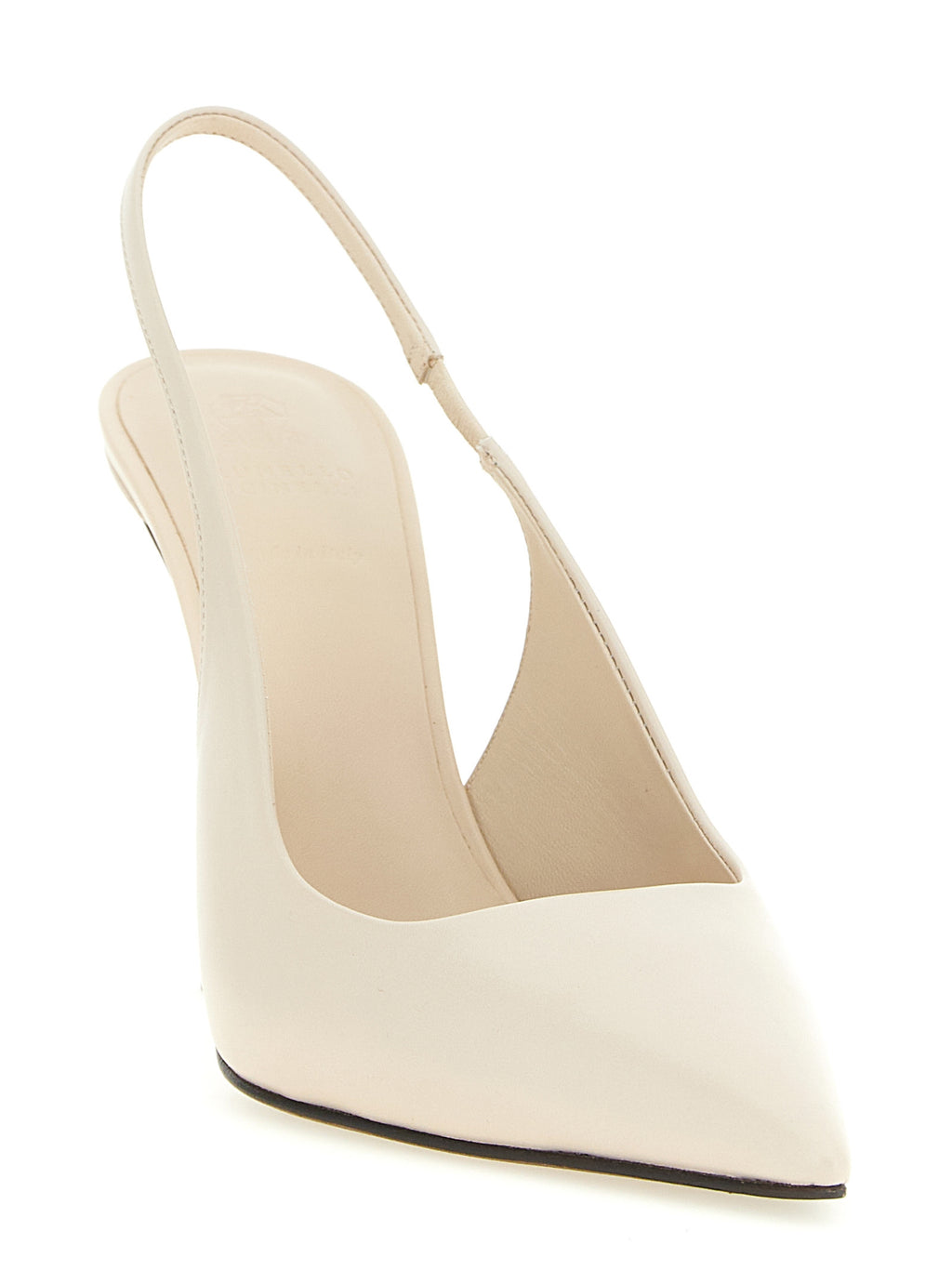 Brunello Cucinelli White Leather High Heel Pumps