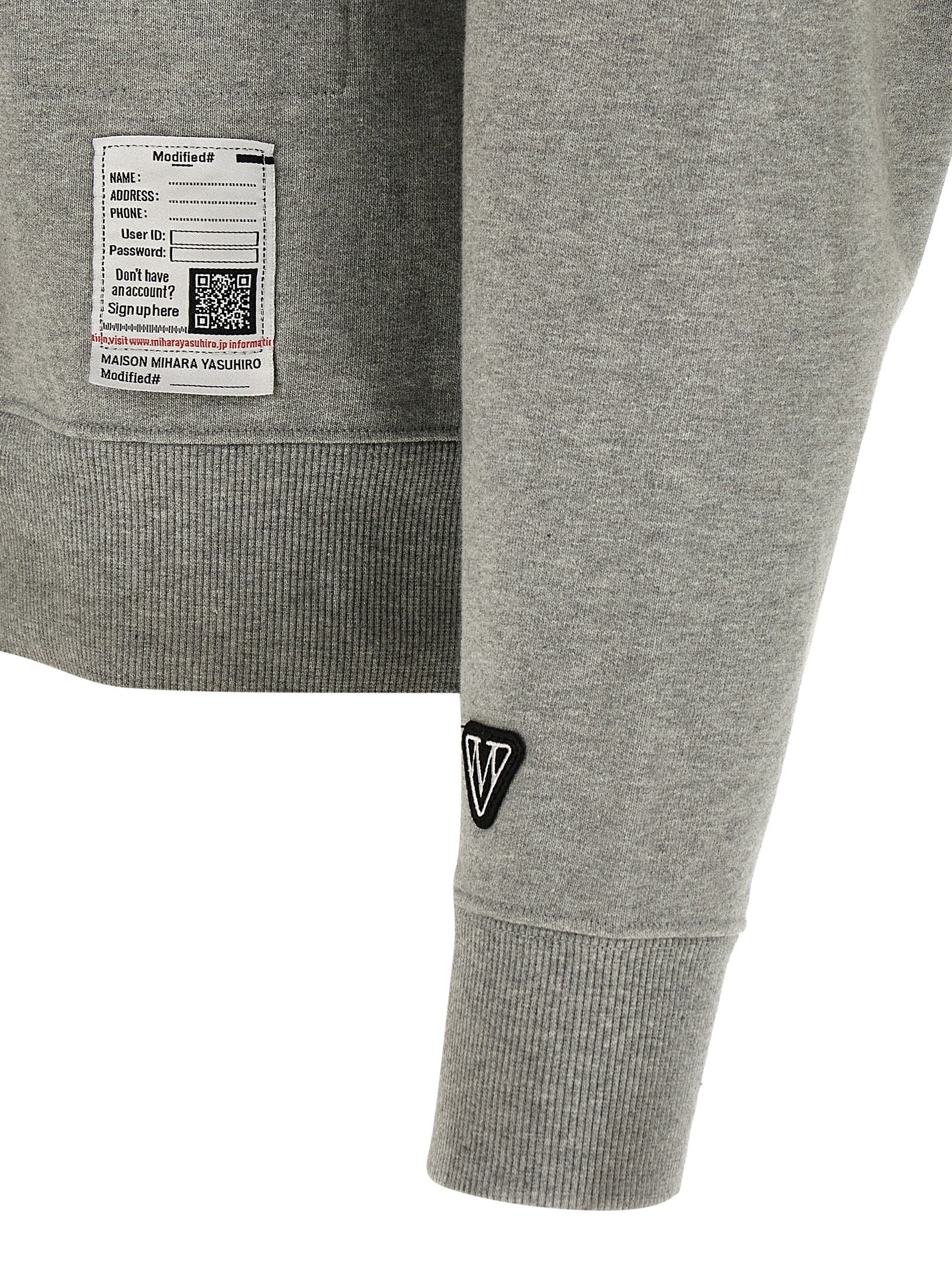 Maison Mihara Yasuhiro Gray Cotton Sweatshirt