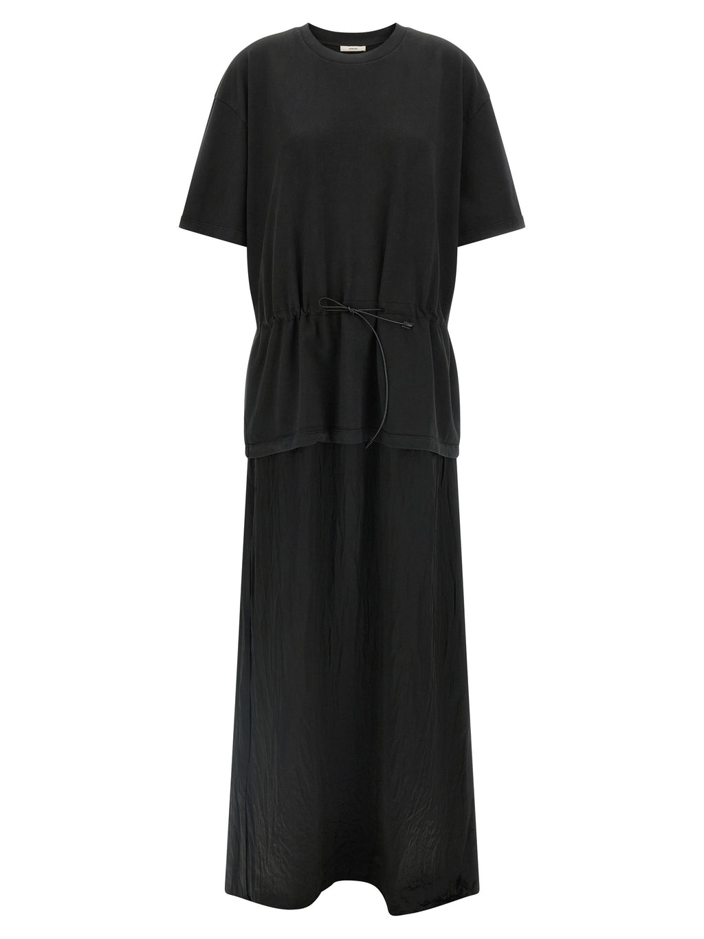 Haikure Black Cotton Long Dress