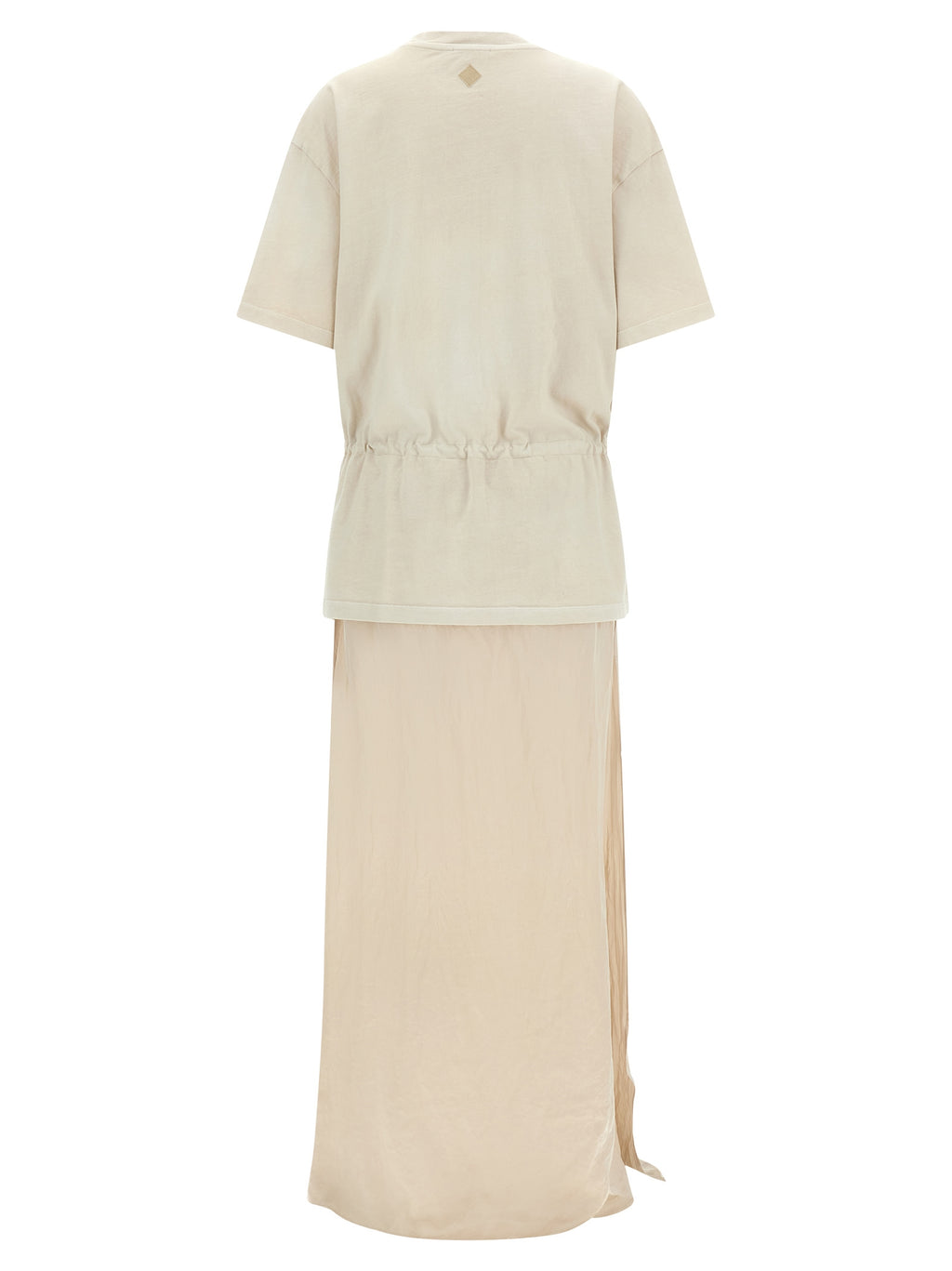 Haikure Beige Cotton Long Dress