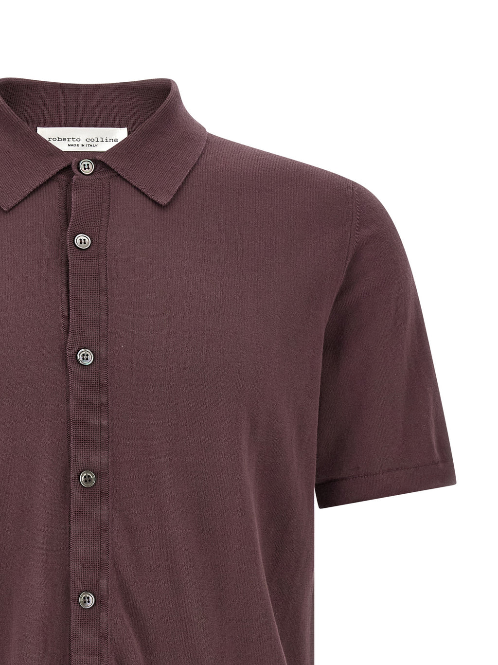 Roberto Collina Bordeaux Cotton Blouse