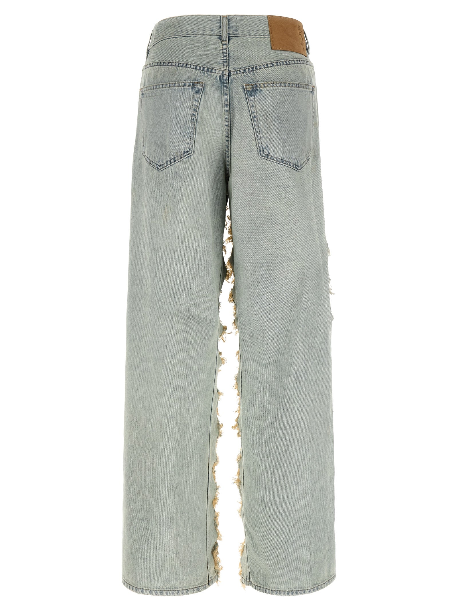 Haikure Blue Cotton Flared Jeans