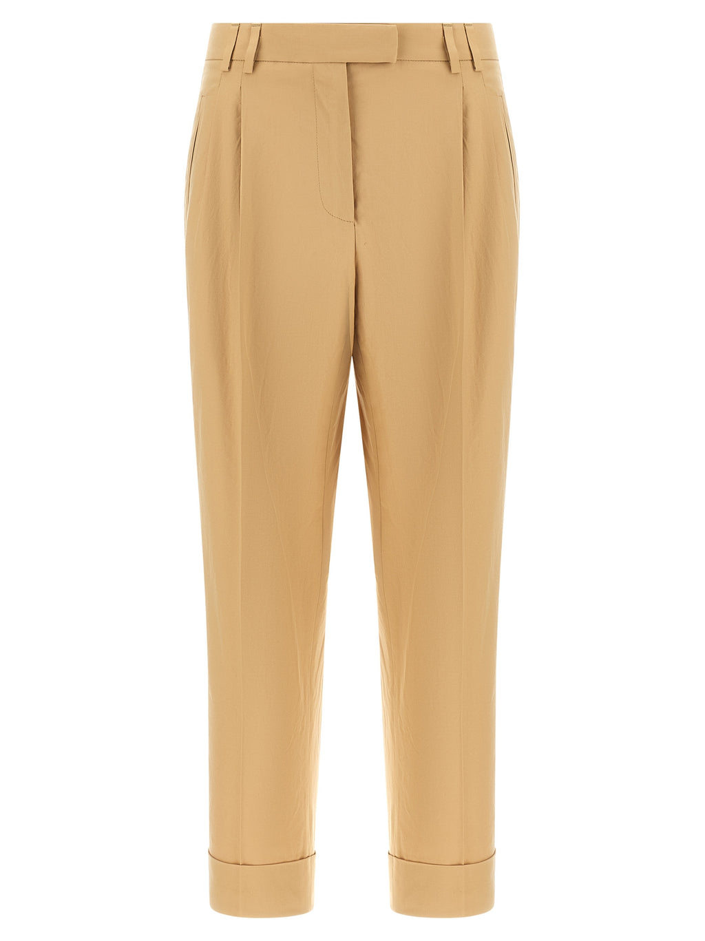 Alberto Biani Beige Cotton Casual Pants
