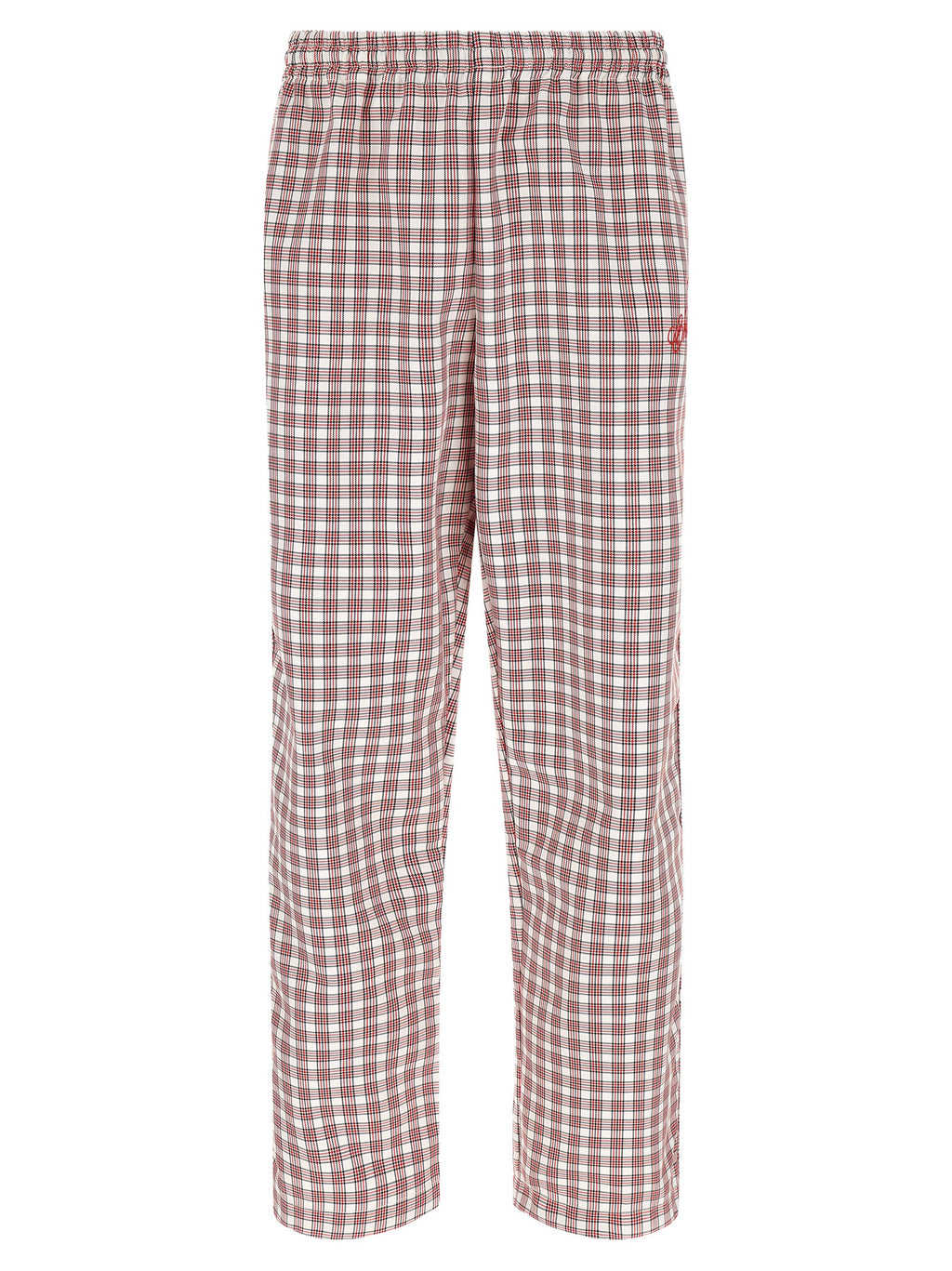 WILLY CHAVARRIA Red Polyester Casual Pants