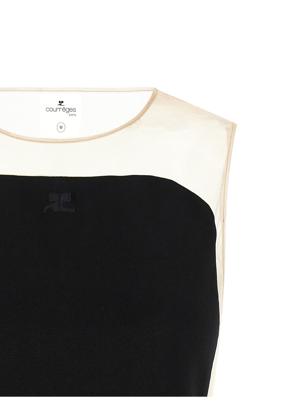 Courrèges Black Polyester Bodysuit