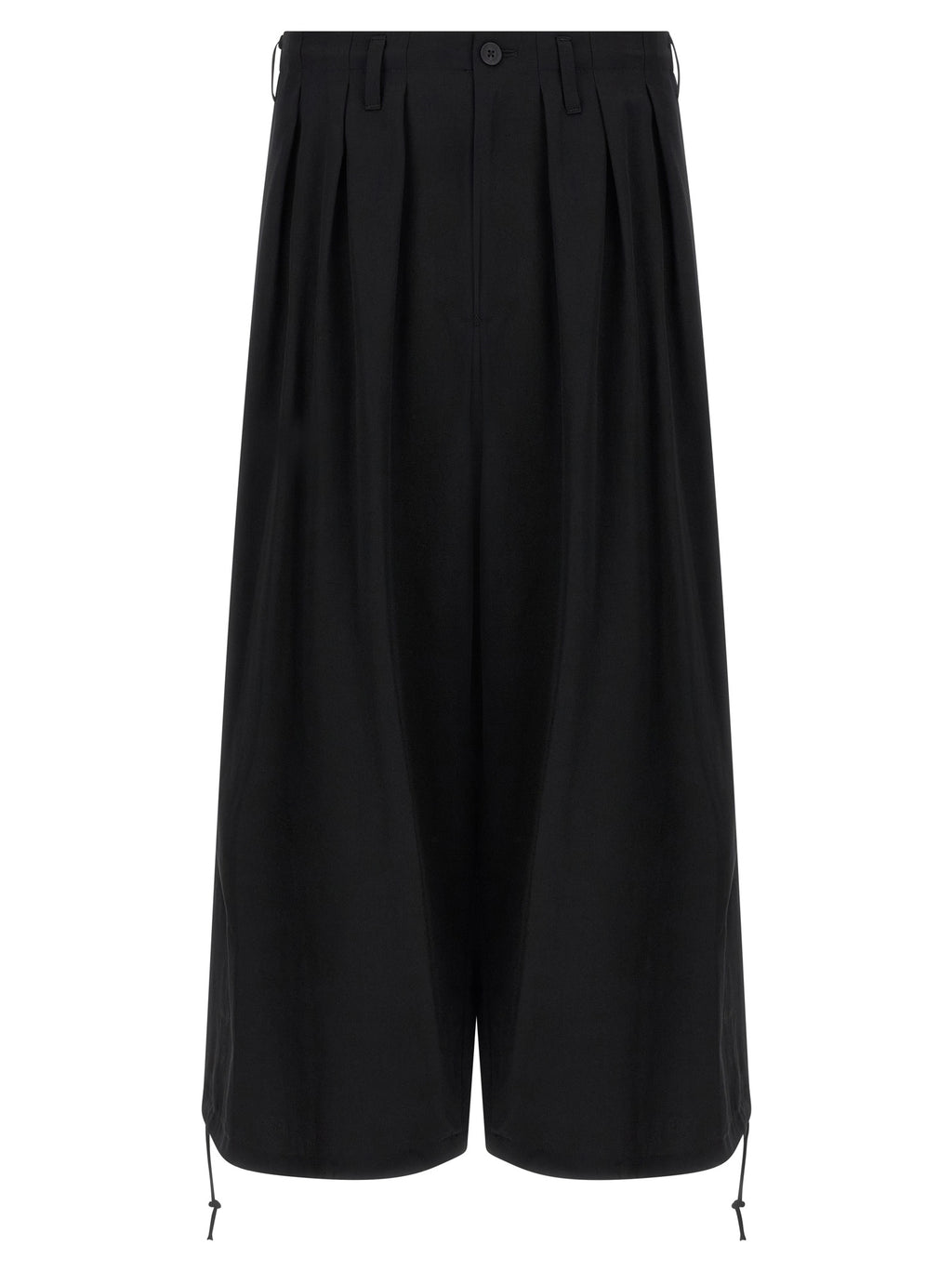Yohji Yamamoto Black Triacetate Casual Pants