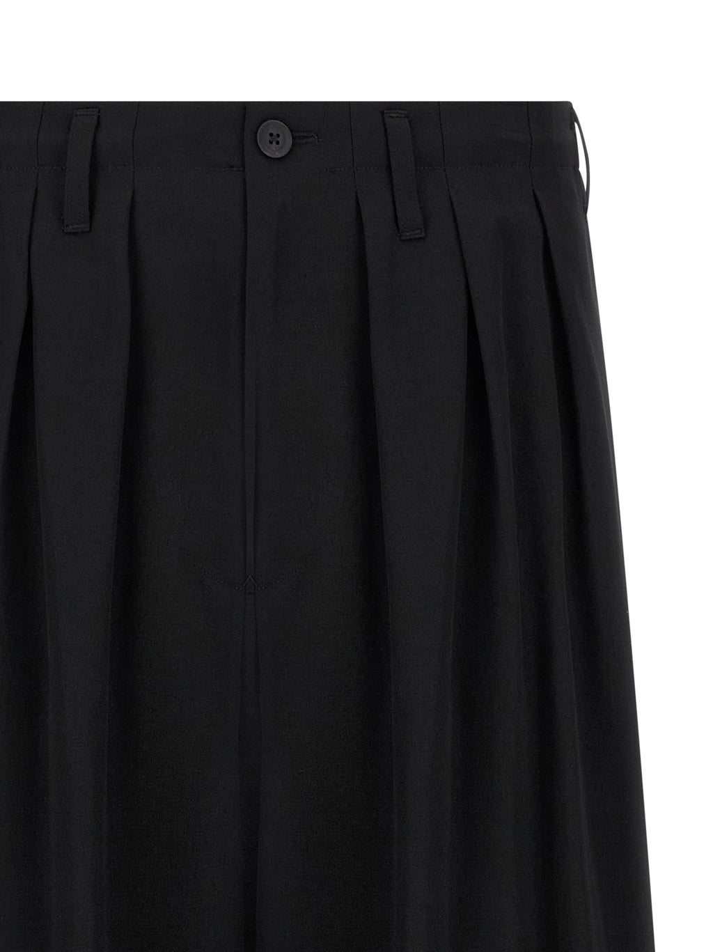 Yohji Yamamoto Black Triacetate Casual Pants