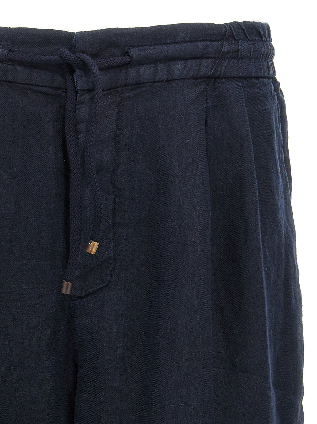 Brunello Cucinelli Blue Linen Bermuda Shorts