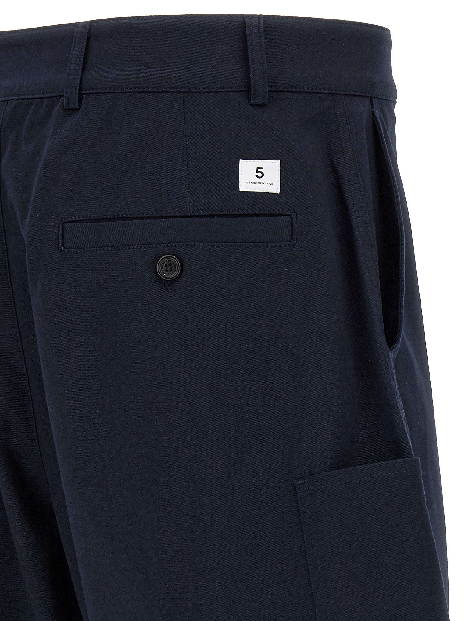 Department 5 Blue Cotton Bermuda Shorts