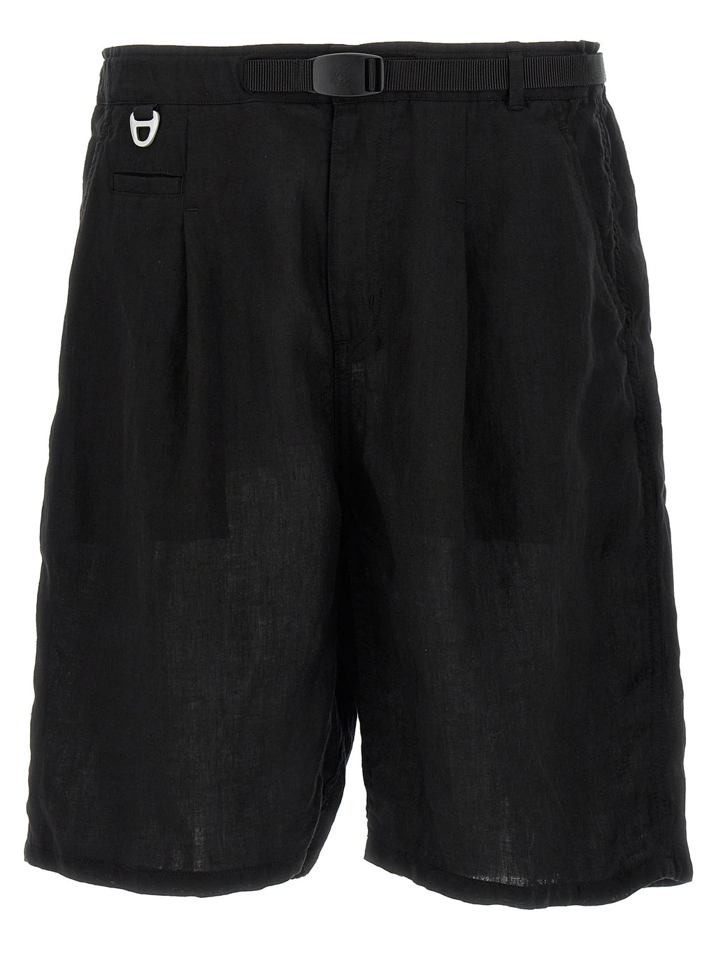 Undercover Black Linen Bermuda Shorts