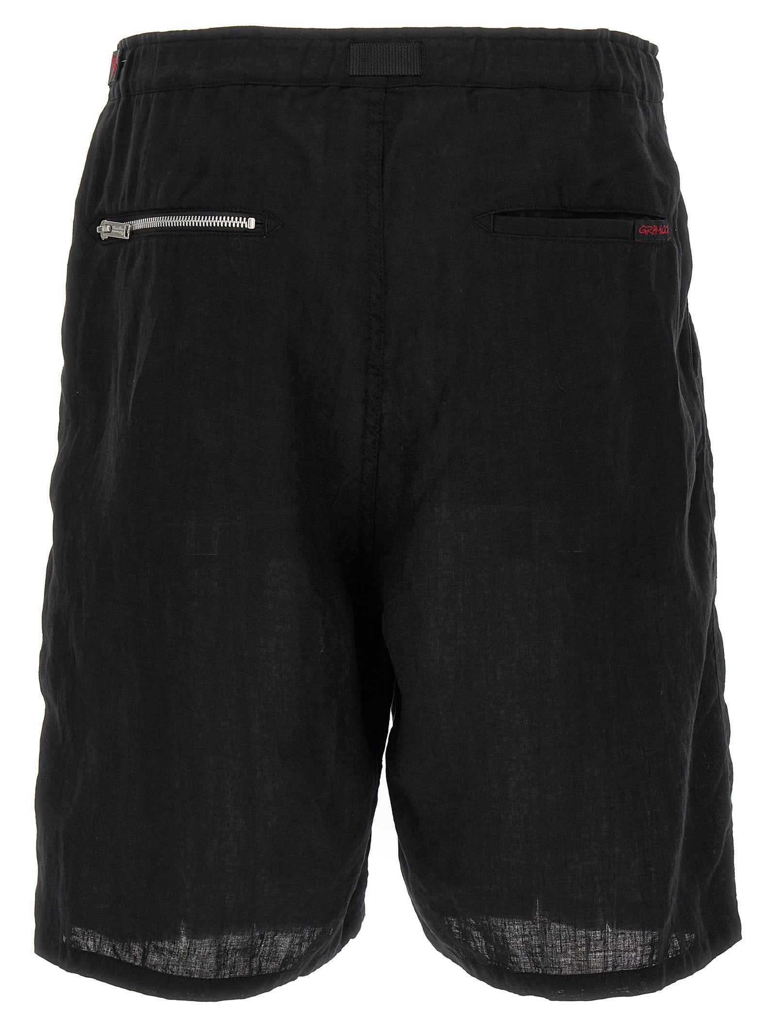 Undercover Black Linen Bermuda Shorts