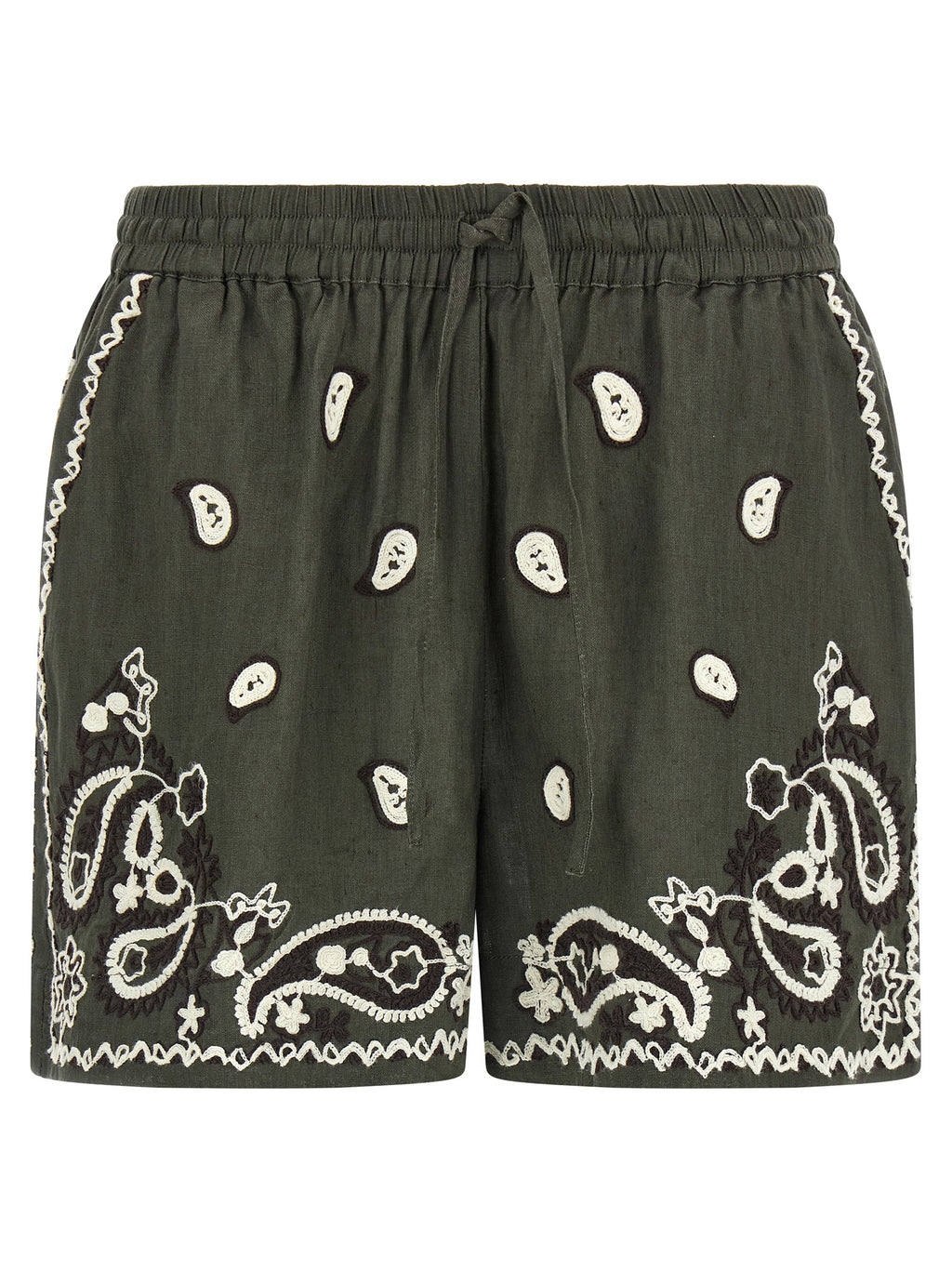 P.A.R.O.S.H. Bicolor Linen Bermuda Shorts