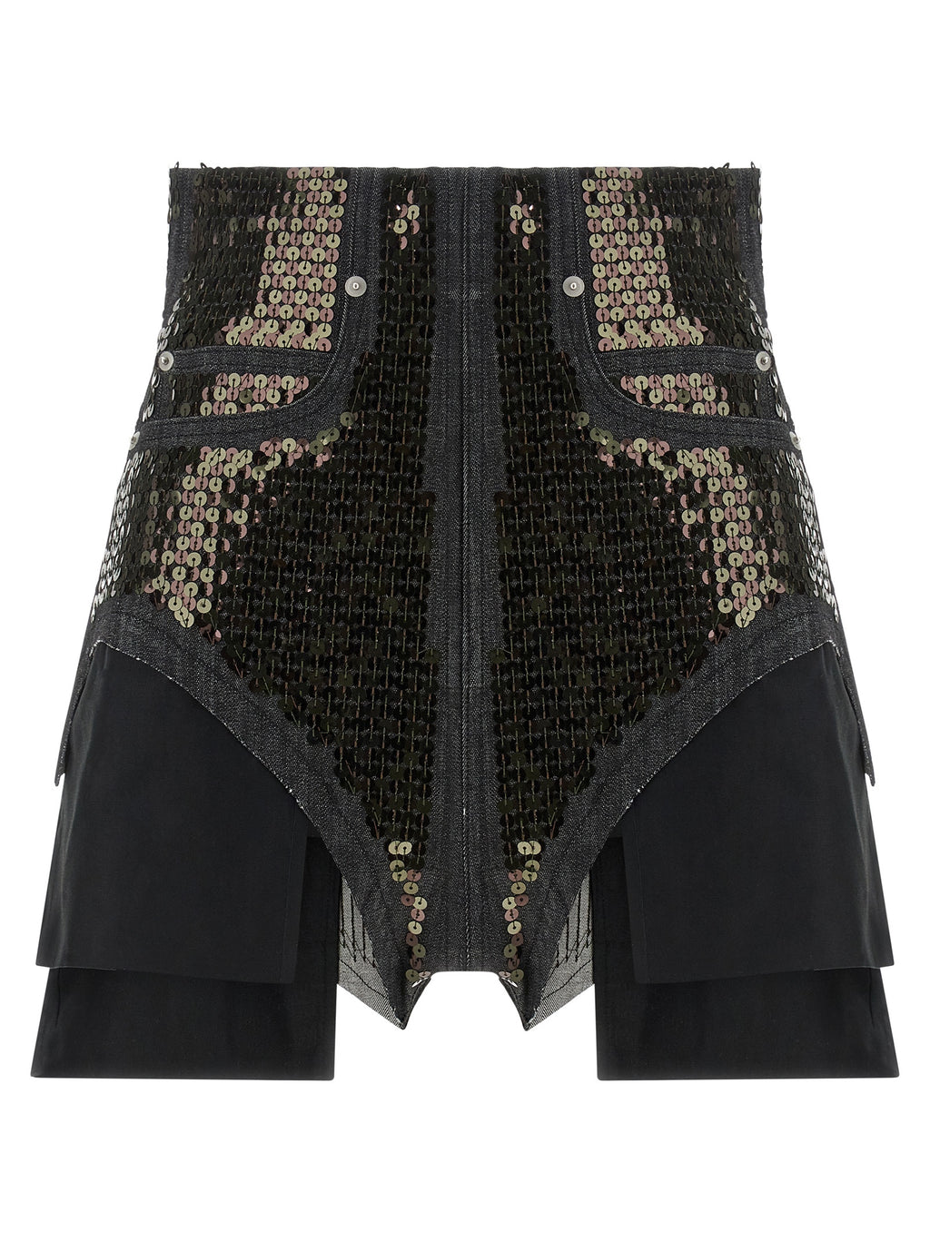 Rick Owens Black Cotton Bermuda Shorts