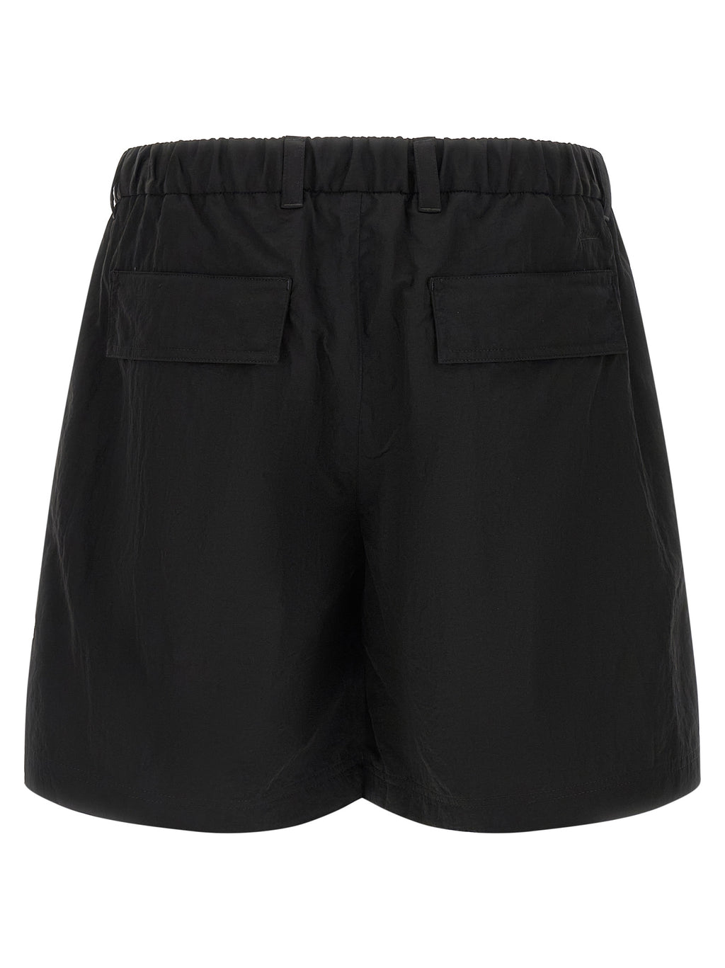 LAMINAR Black Polyamide Bermuda Shorts