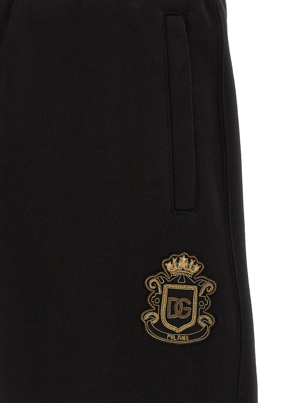 Dolce & Gabbana Black Cotton Bermuda Shorts