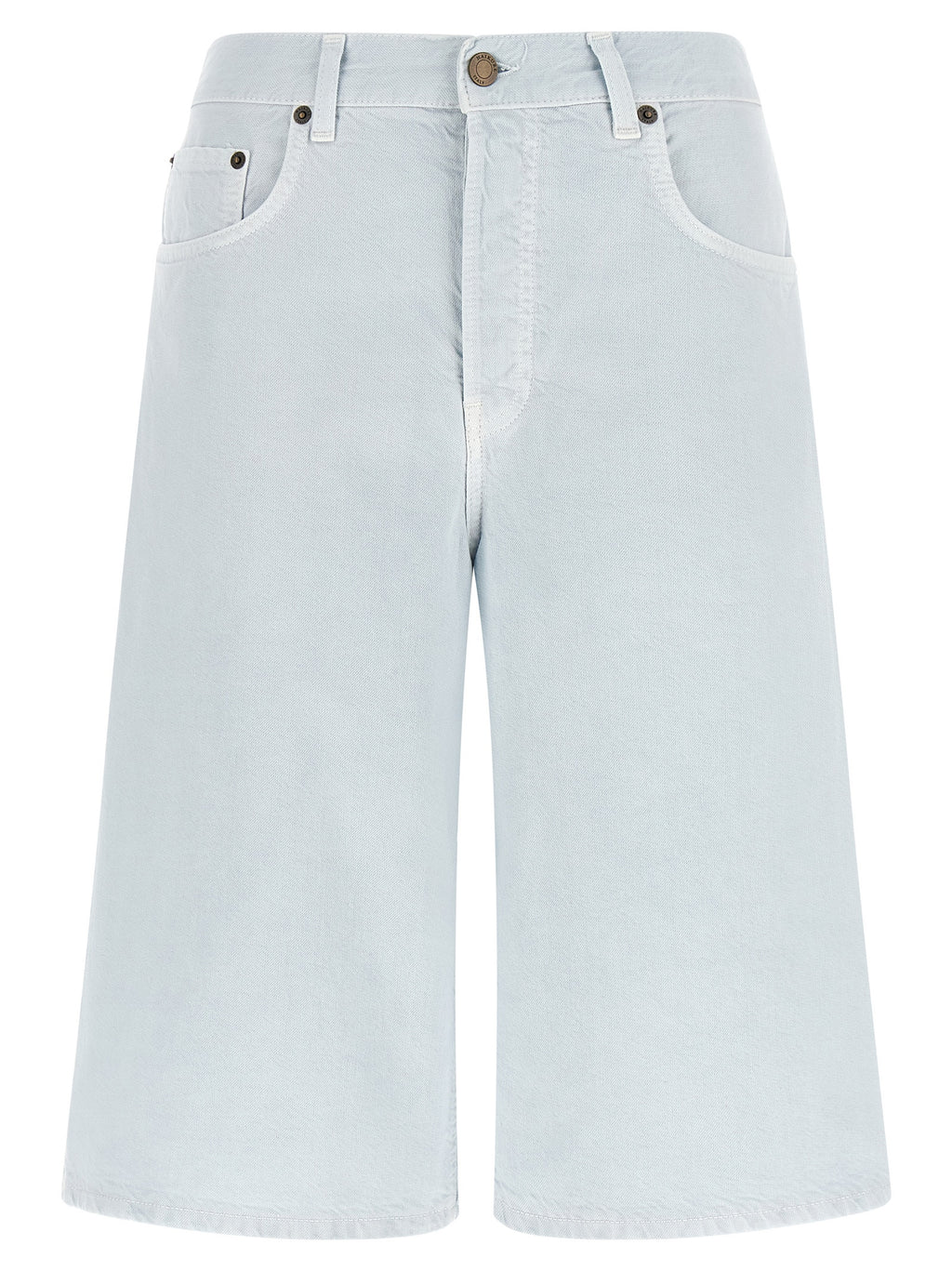 Haikure Blue Cotton Bermuda Shorts