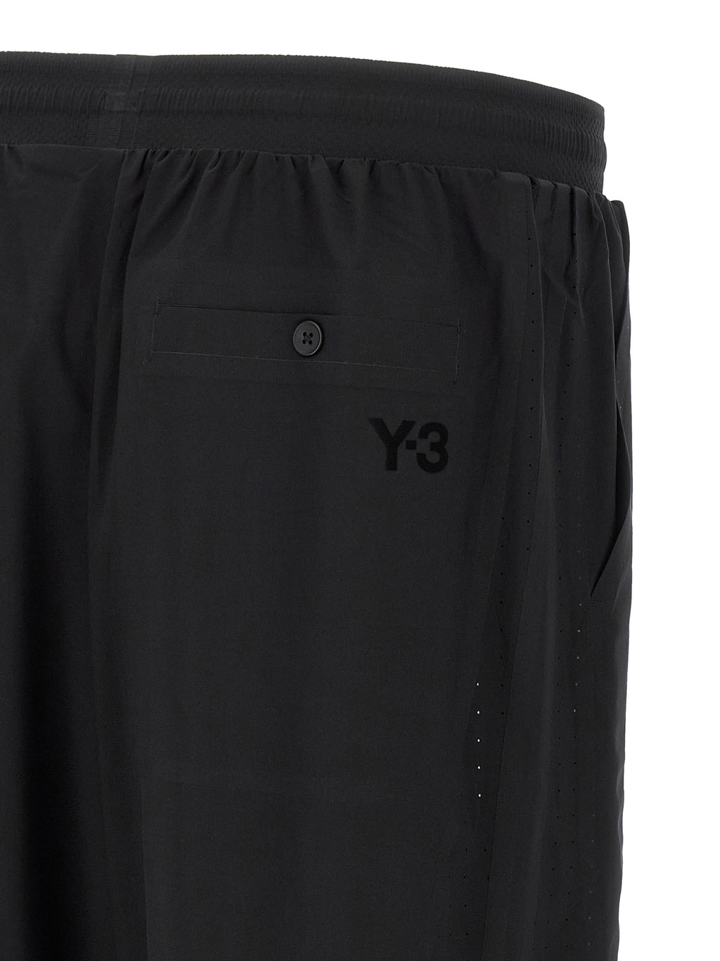 Y-3 Black Polyester Bermuda Shorts