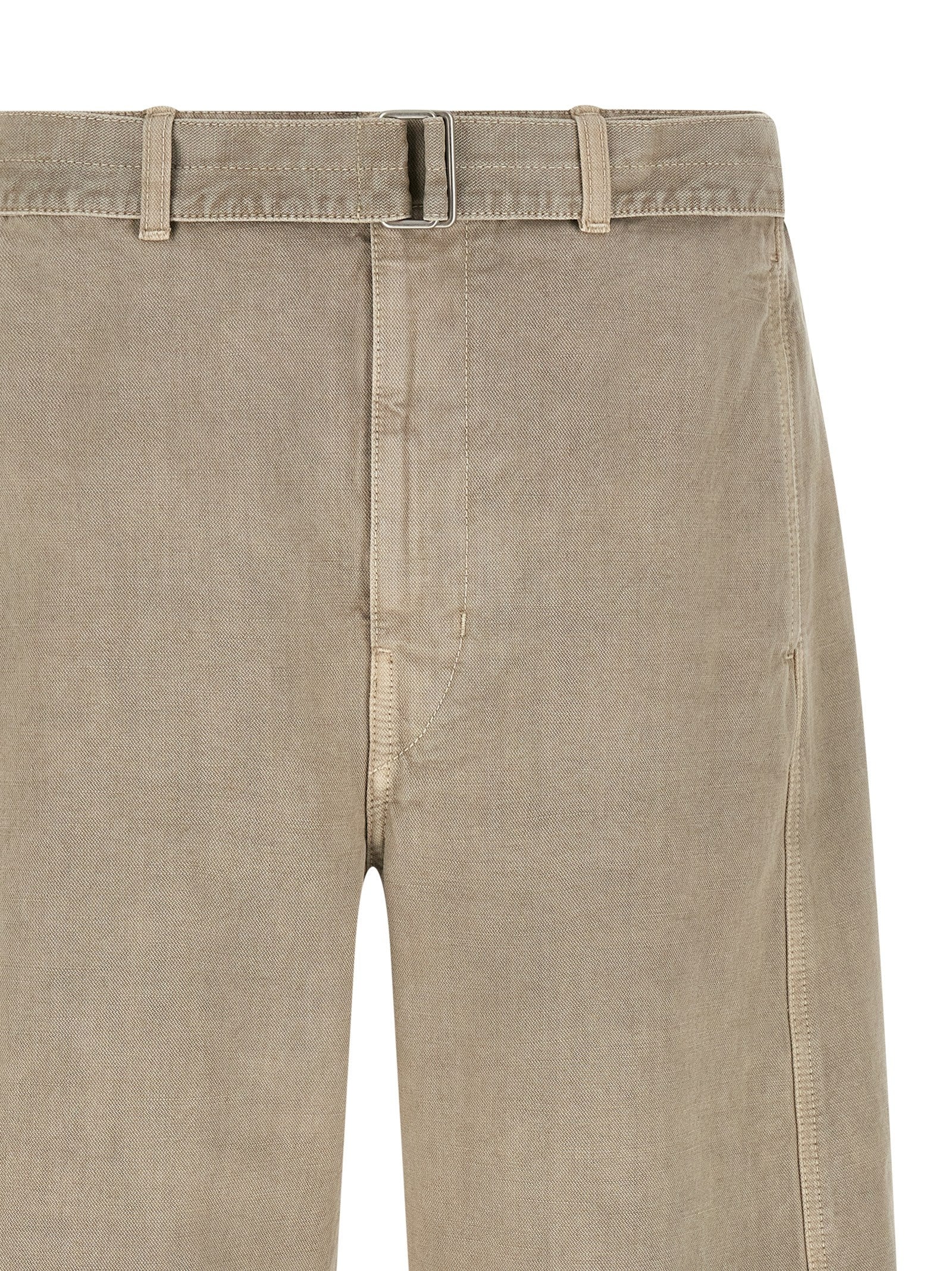 Lemaire Gray Cotton Bermuda Shorts