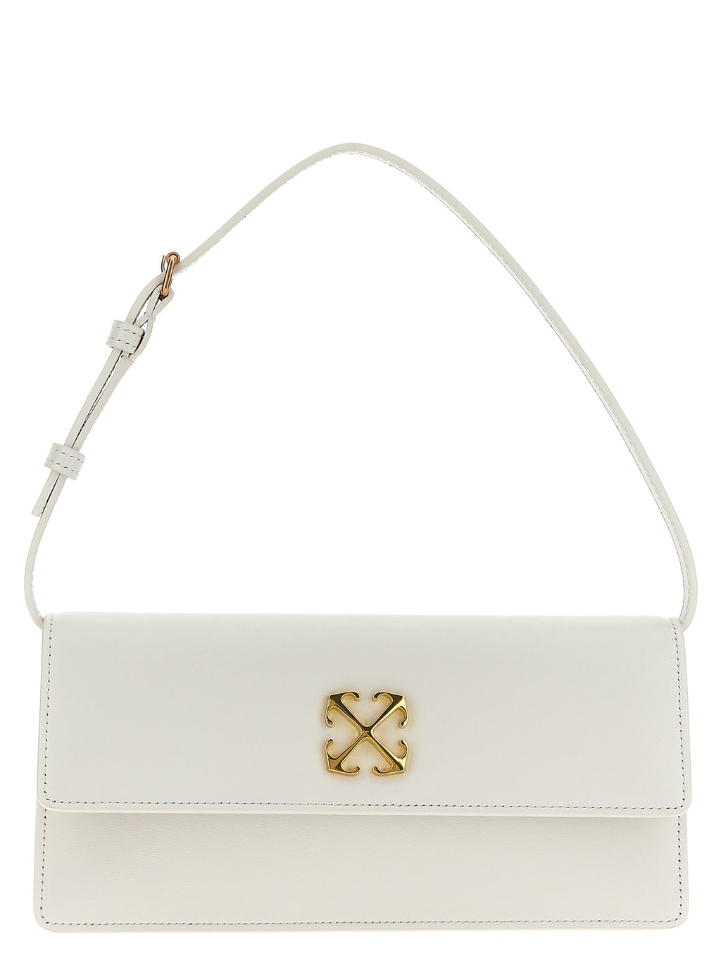 Off-White White Calfskin Shoulder Bag