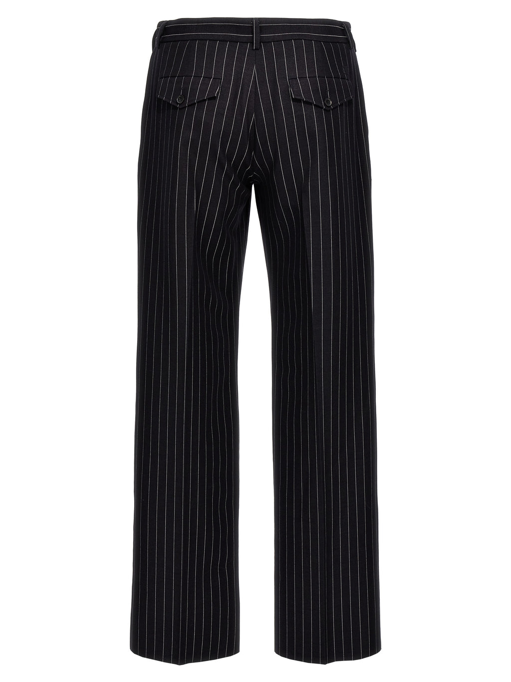 Off-White Blue Wool Dress Pants