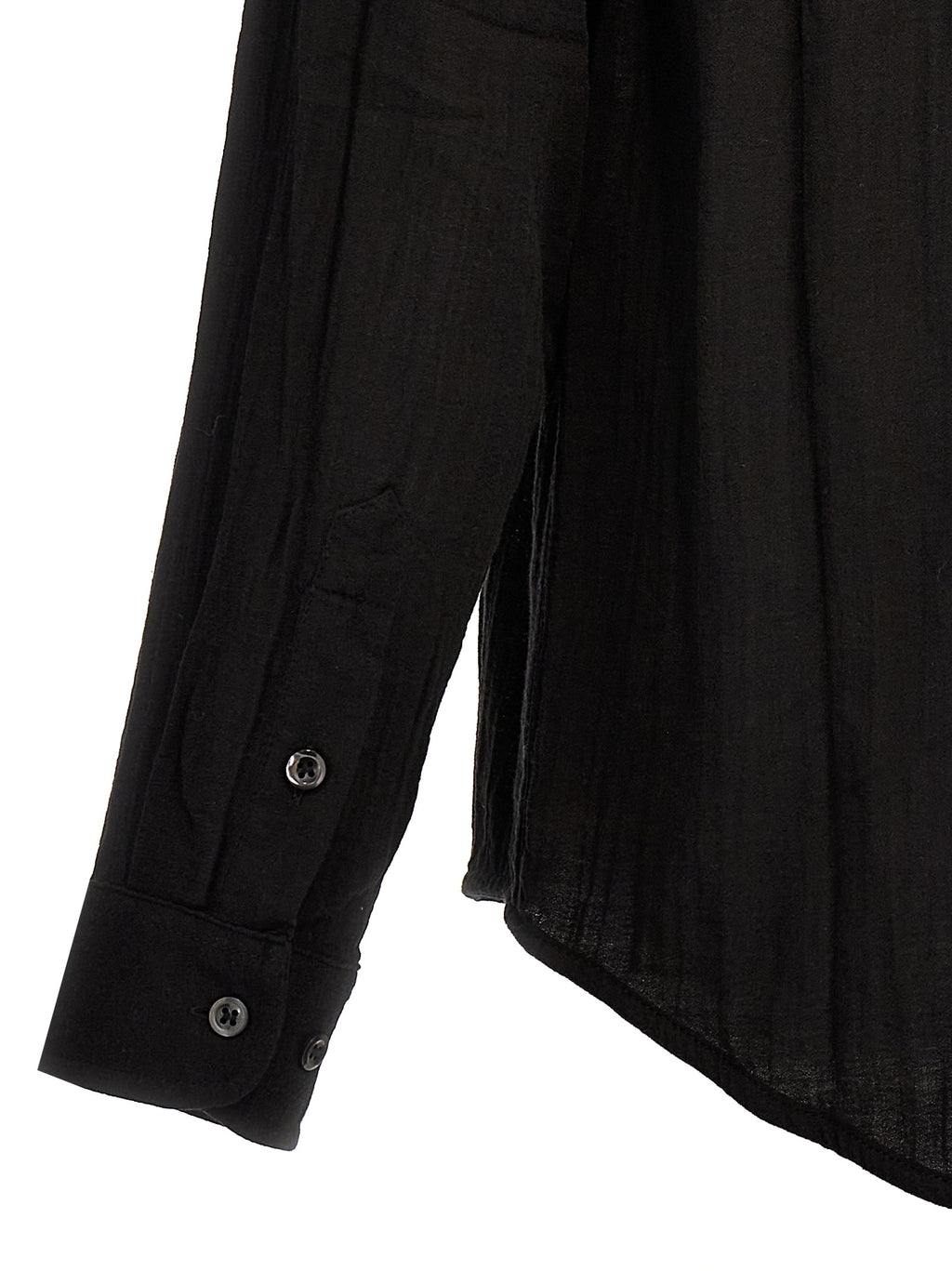 SÉFR Black Cotton Blouse