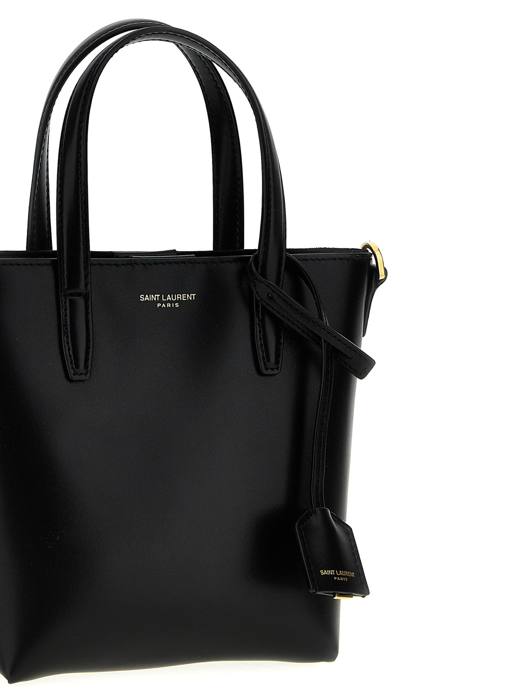 Saint Laurent Black Calfskin Tote Bag