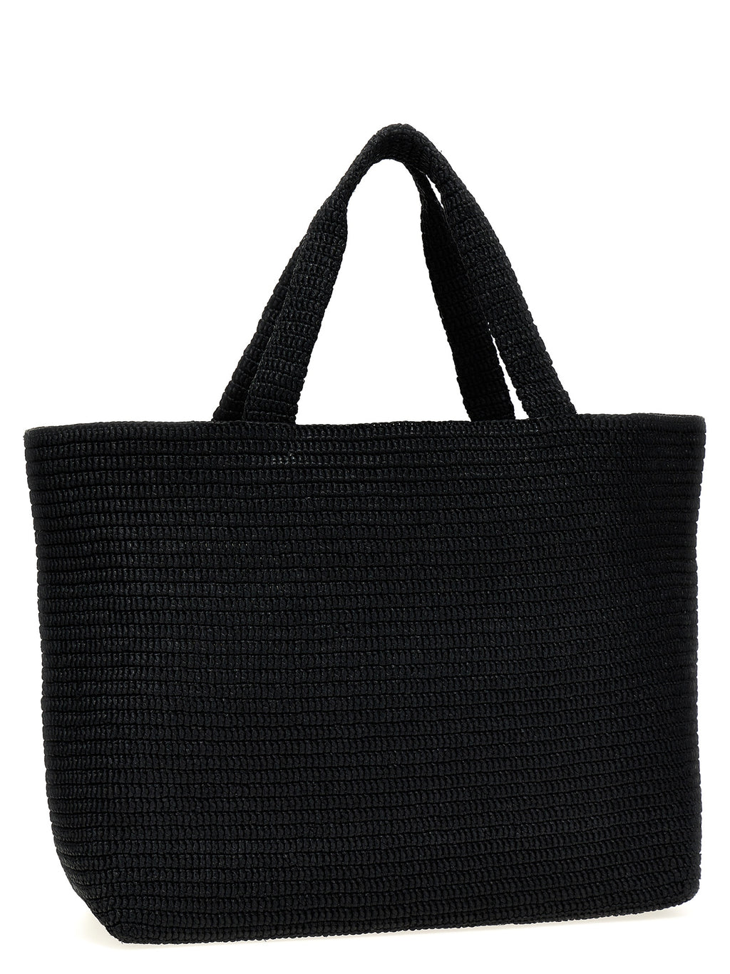 Saint Laurent Black Viscose Tote Bag