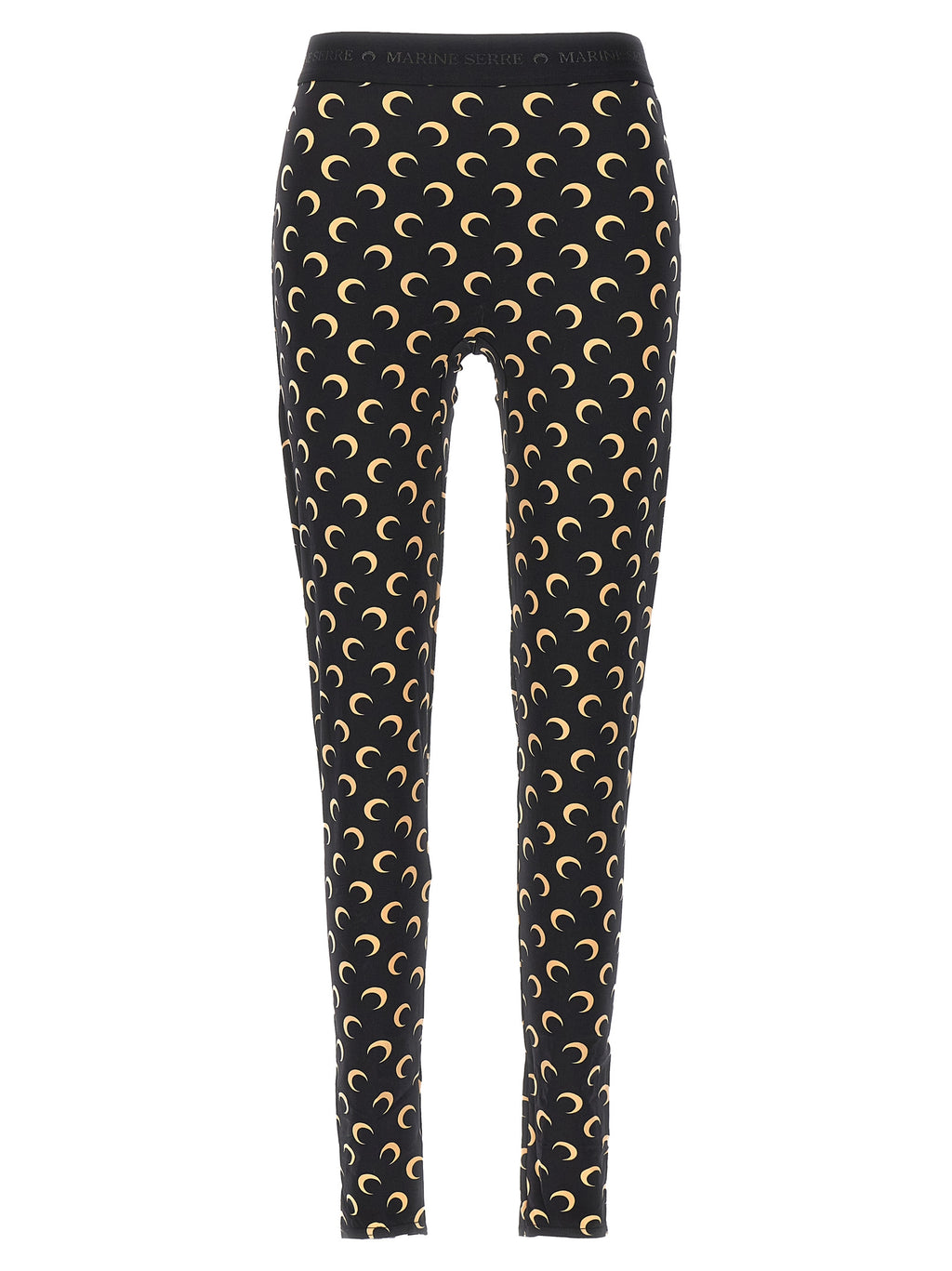 Marine Serre Black Polyamide Leggings