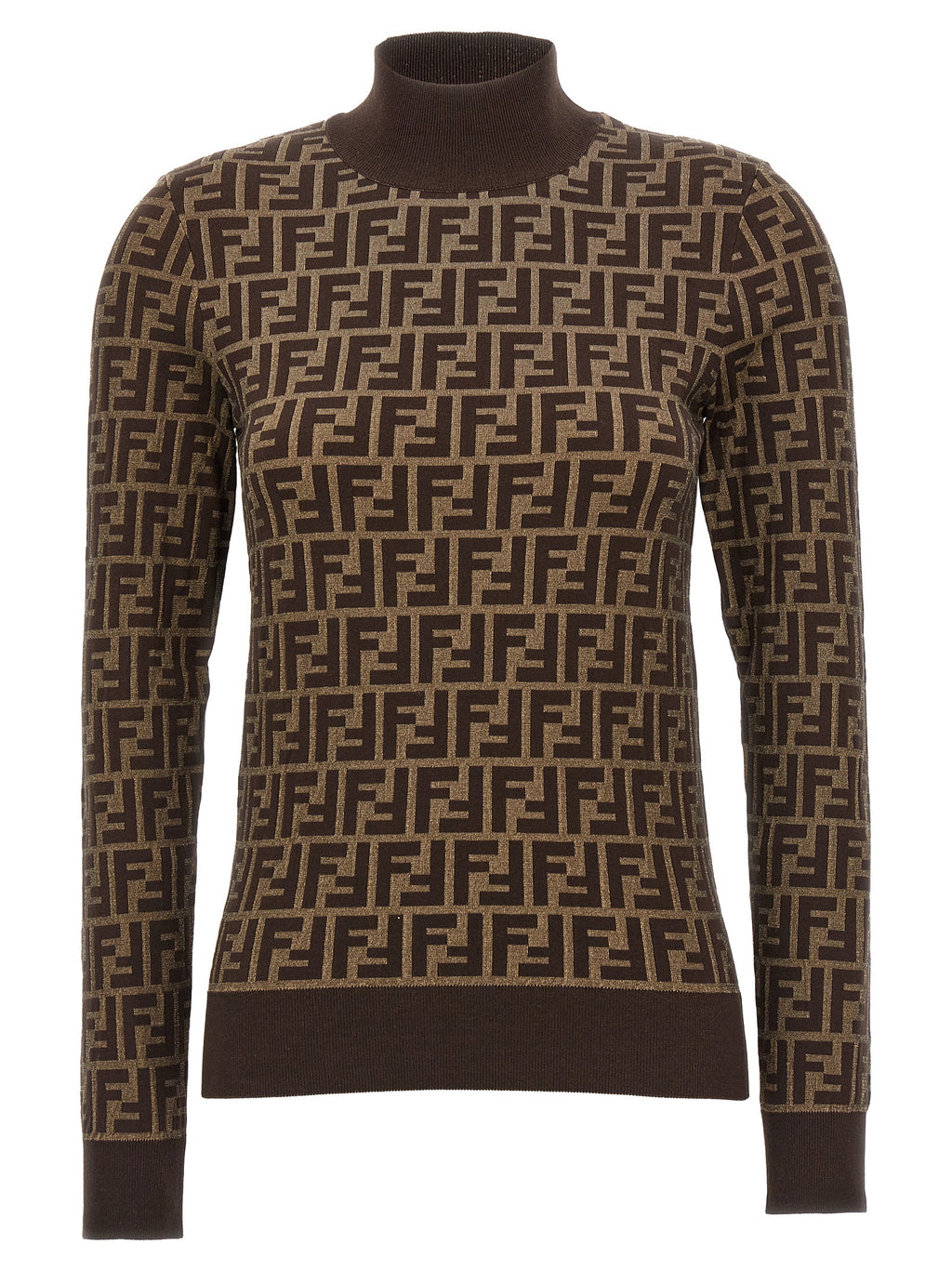Fendi Brown Cotton Cardigan