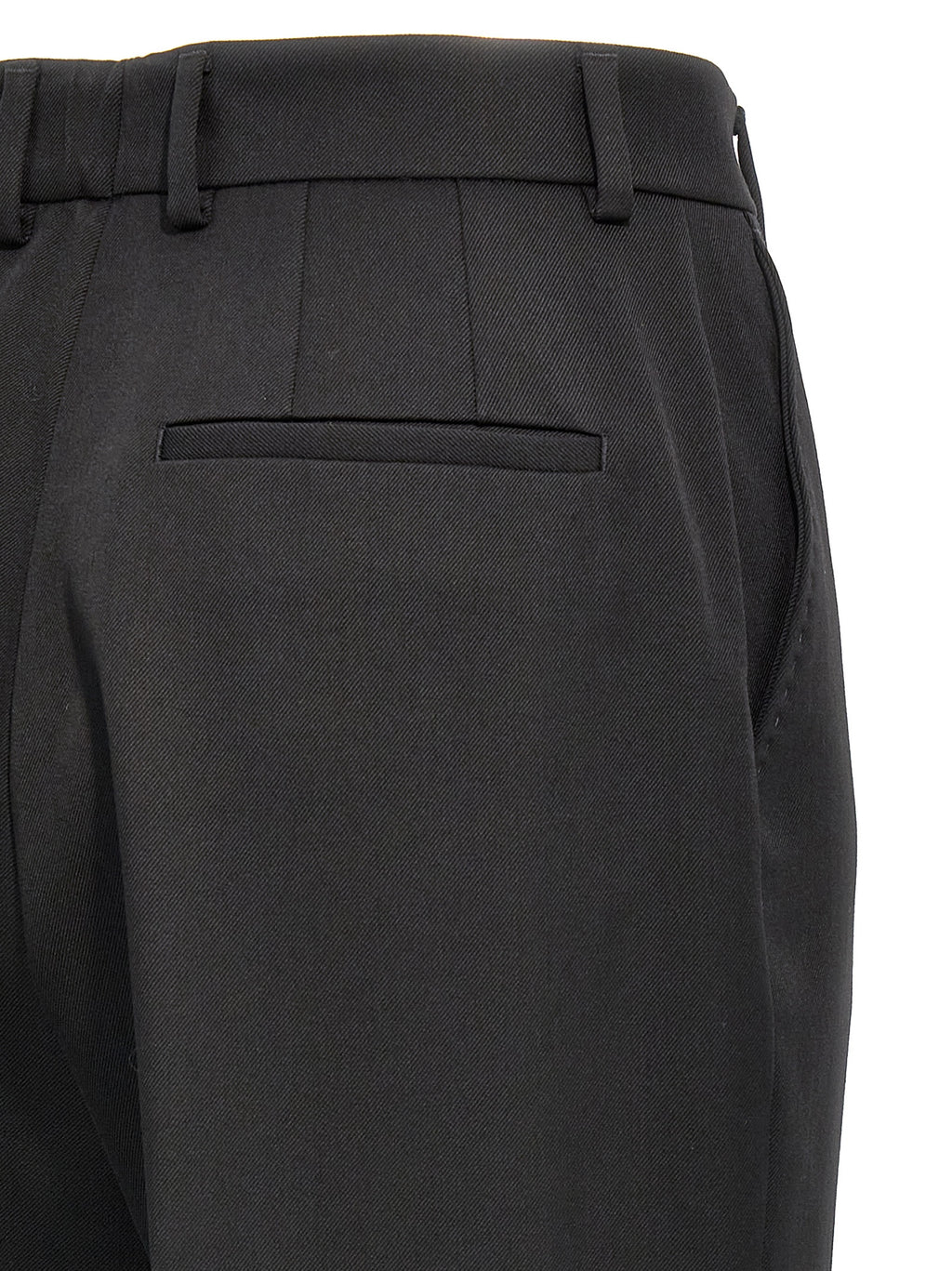 Dolce & Gabbana Black Virgin Wool Dress Pants