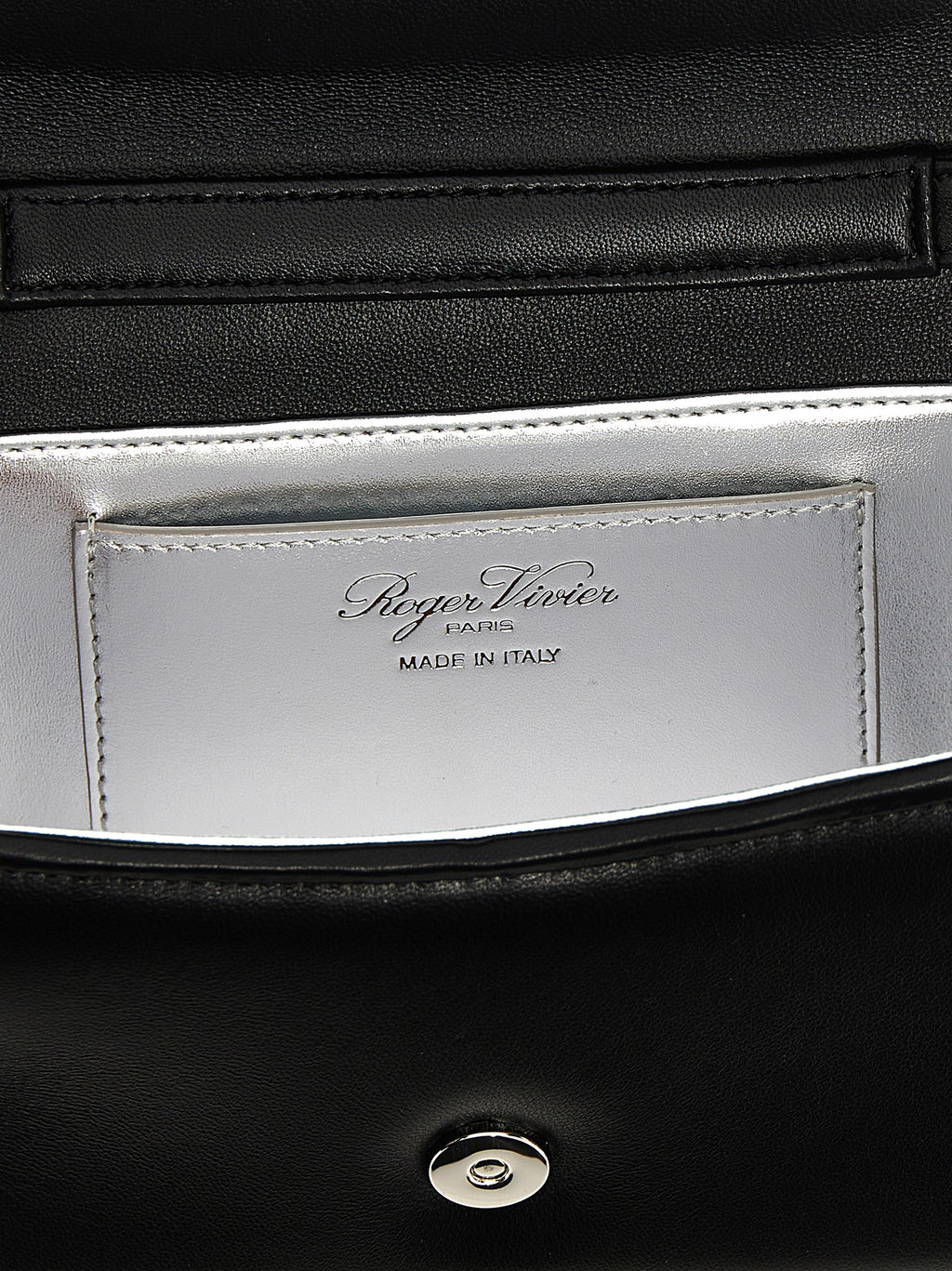 Roger Vivier Black Lamb Leather Handbag