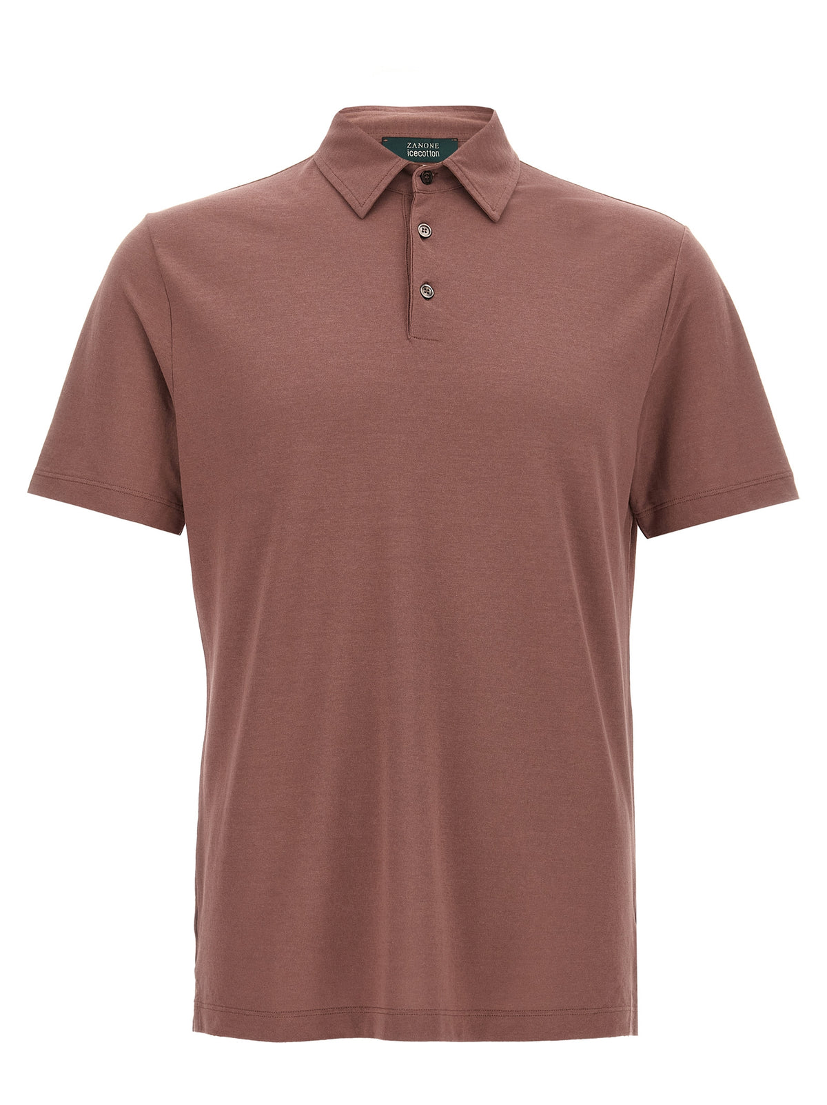 ZANONE Brown Cotton Polo Shirt