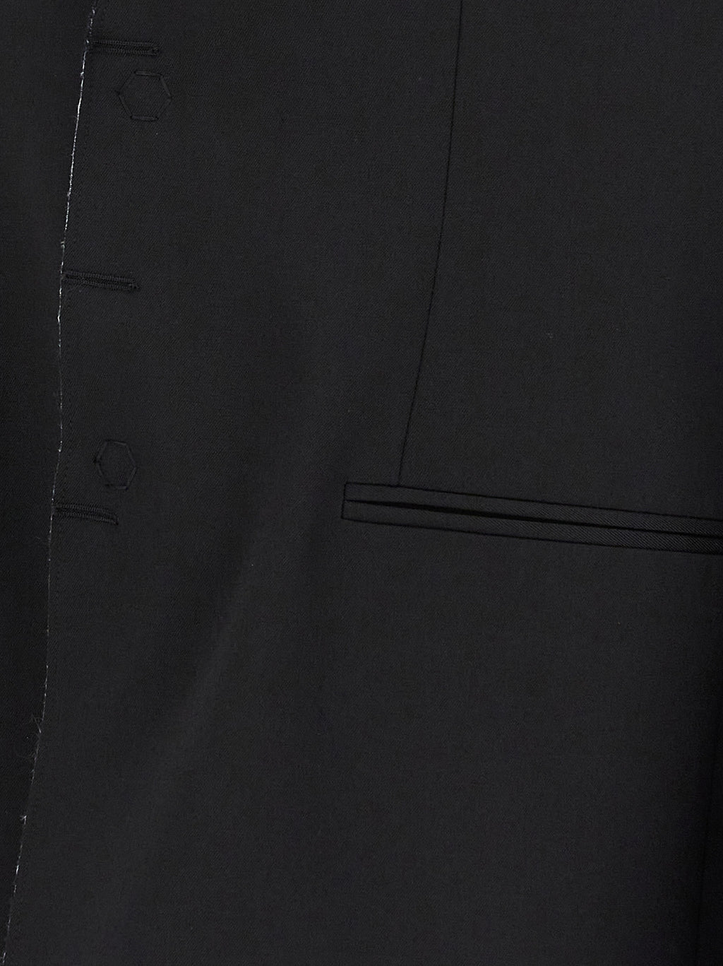 MM6 Maison Margiela Black Polyester Blazer