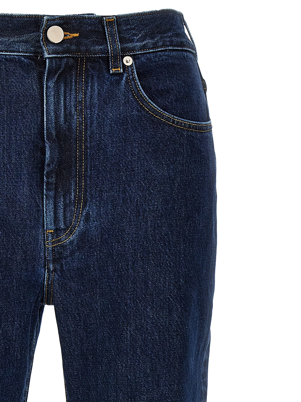 Loulou De Saison Blue Organic Cotton Straight-Leg Jeans