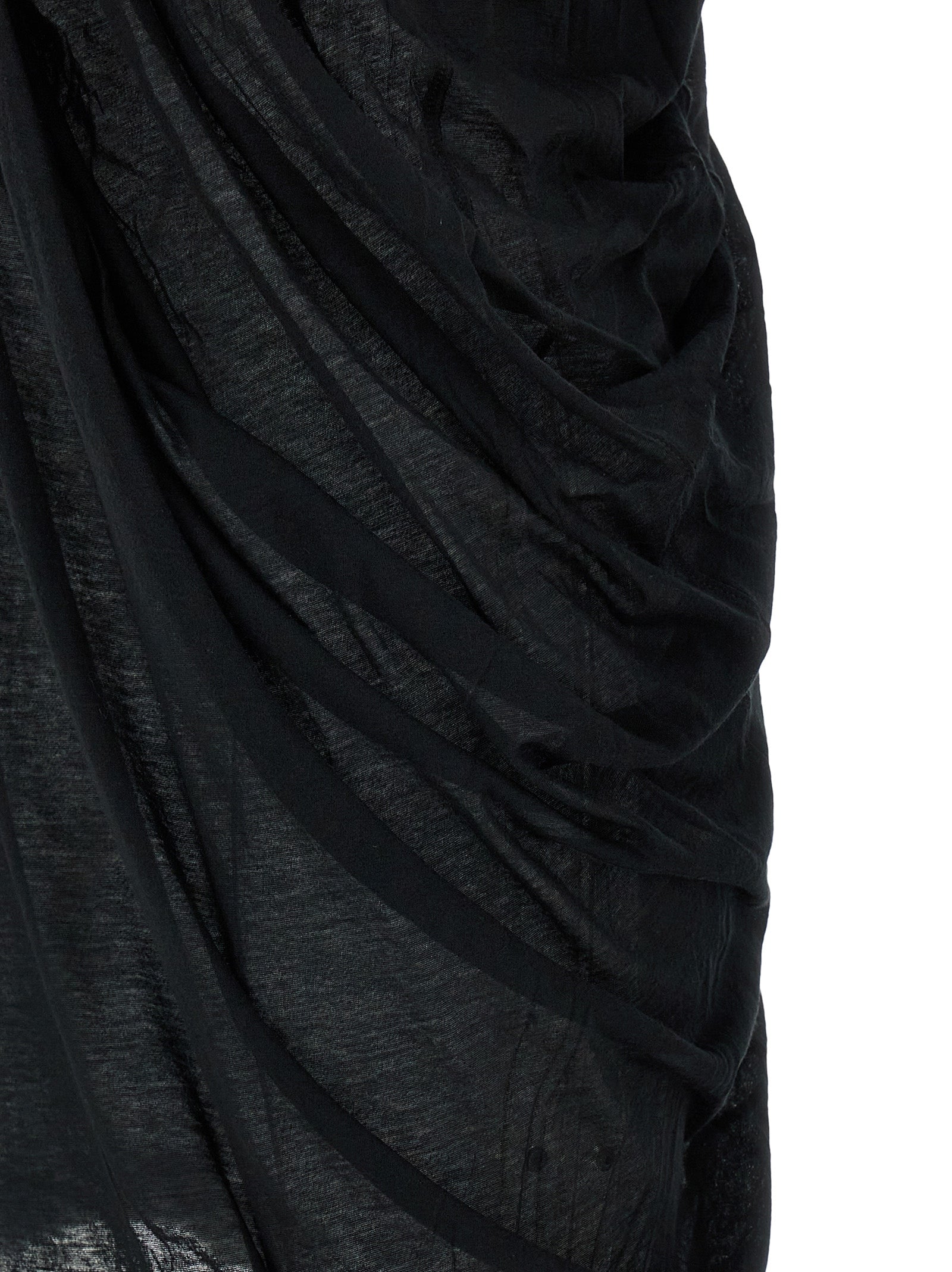 Rick Owens Black Cotton Casual Dress
