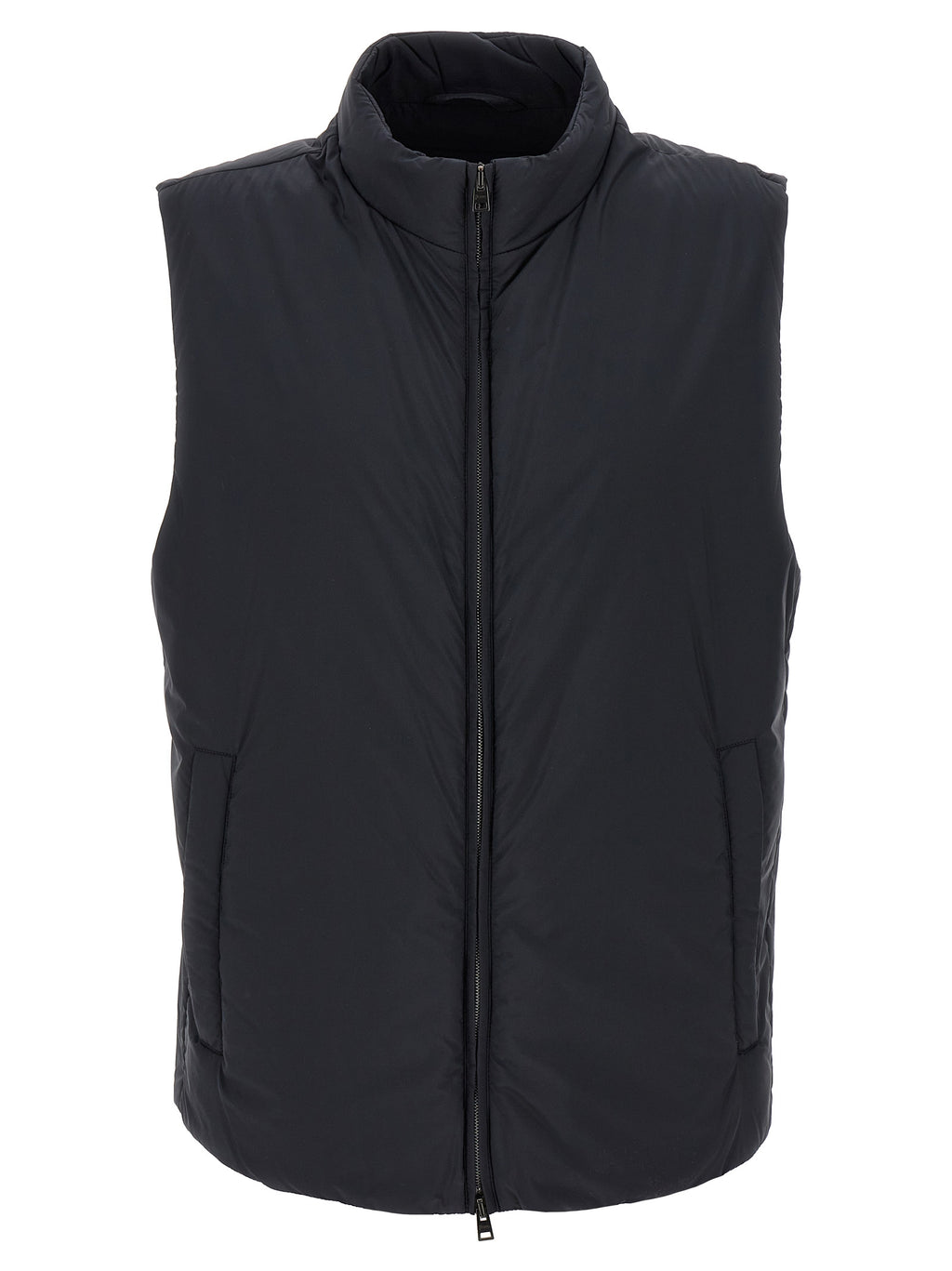 Herno Black Polyamide Sleeveless Jacket