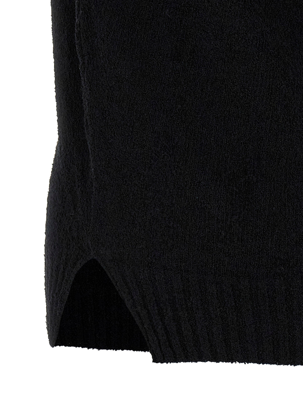 MA'RY'YA Black Cotton Polo Shirt