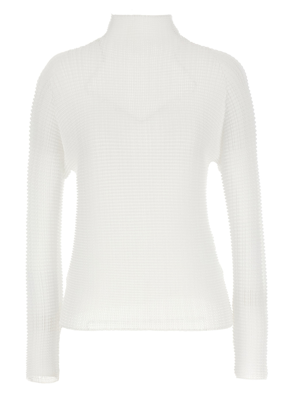 Issey Miyake White Polyester Blouse